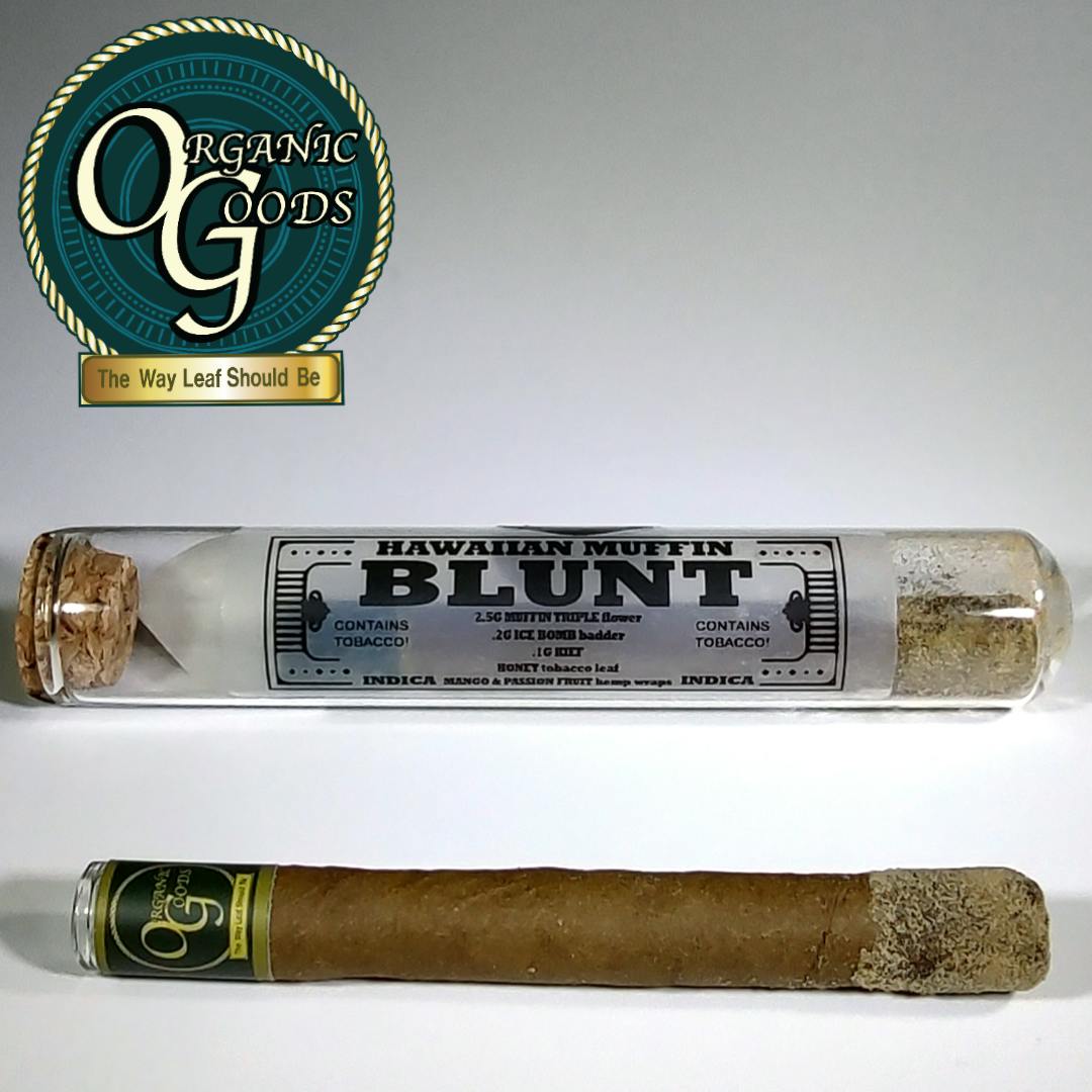 Organic Goods Blunt Dipped in Badder & Kief Hawaiian Muffin 2.8 G - image 1