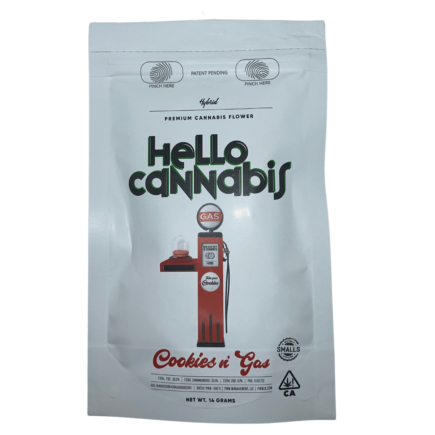 Hello Cannabis - Cookies n' Gas (H) - smalls [14G] - image 2