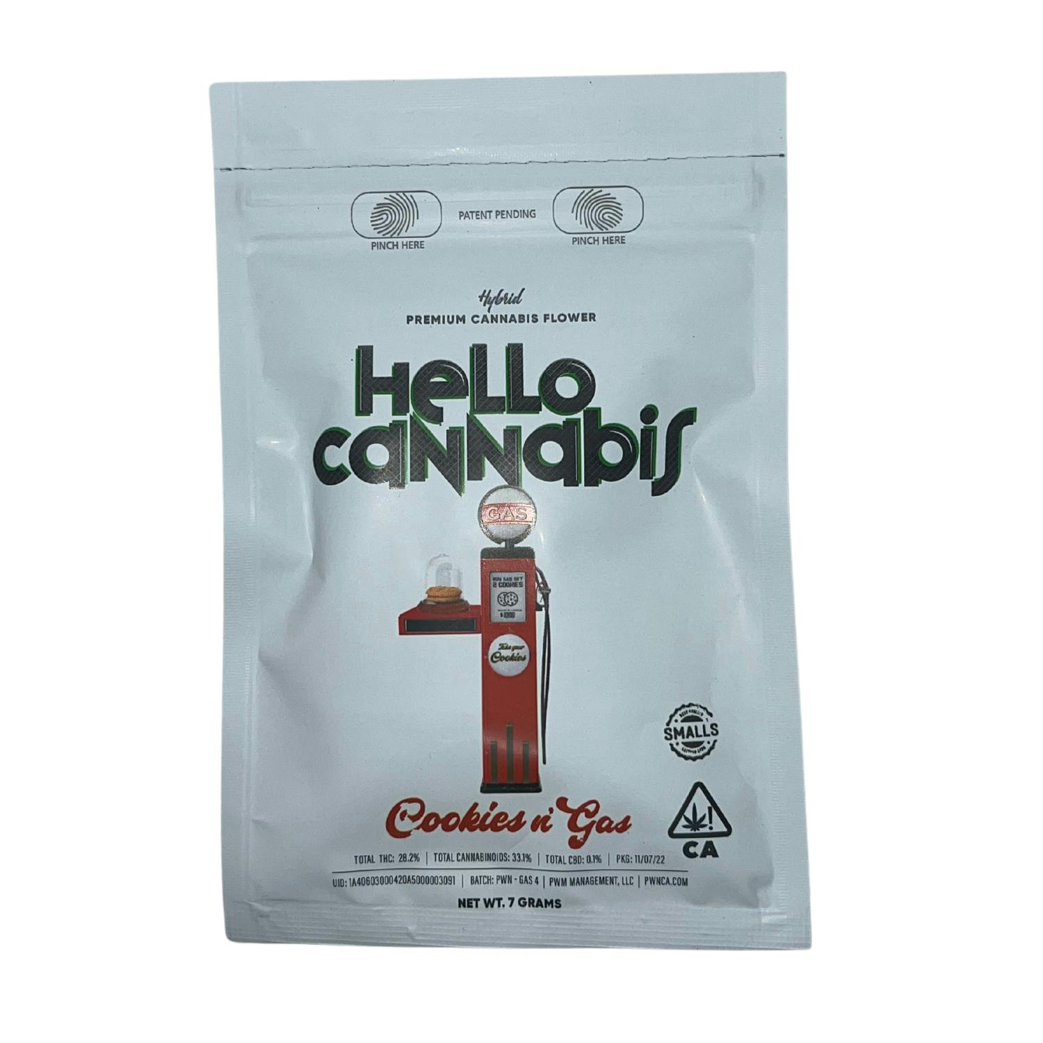 Hello Cannabis - Cookies n' Gas (H) - smalls [7G] - image 2
