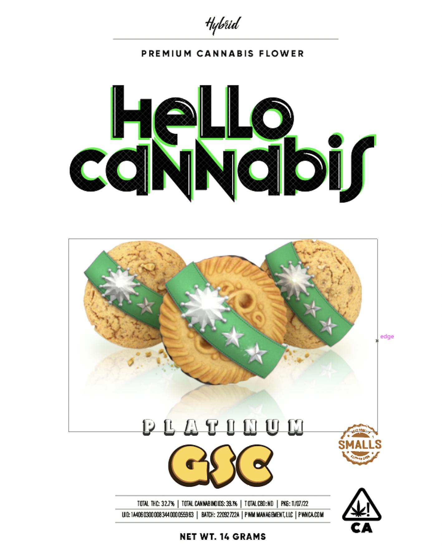 Hello Cannabis - Platinum GSC (H) - smalls [14G] - image 1
