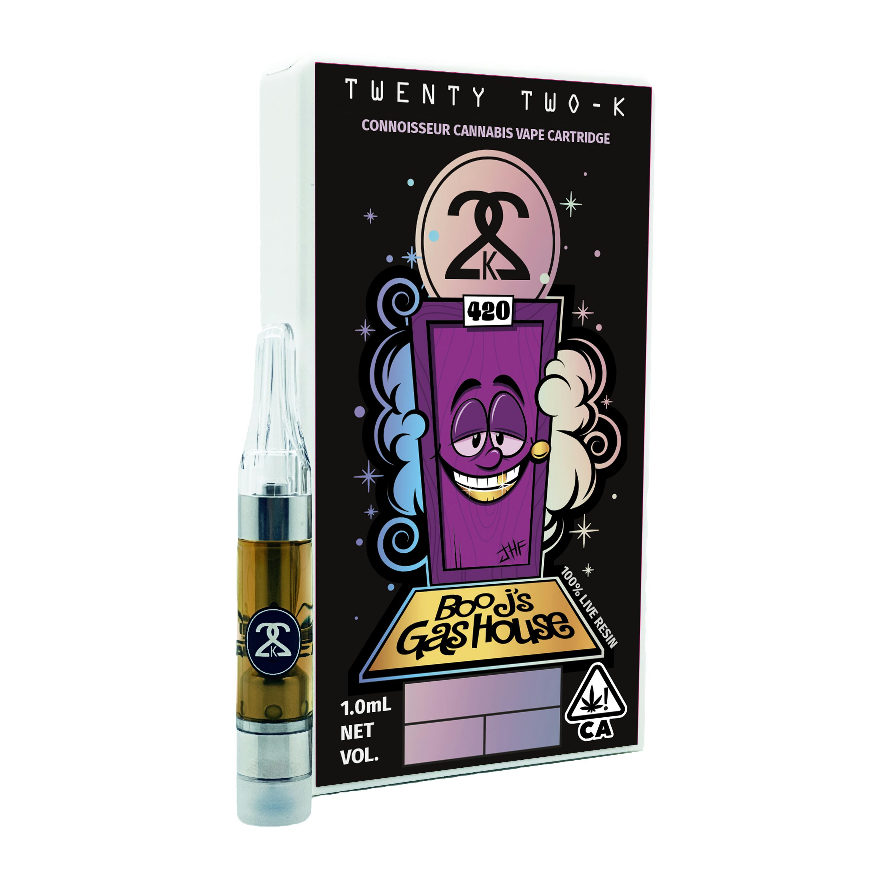 22K x Boo Johnson - Boo J's Gas House- 100% Live Resin - 1.0ml Cartridge - image 1