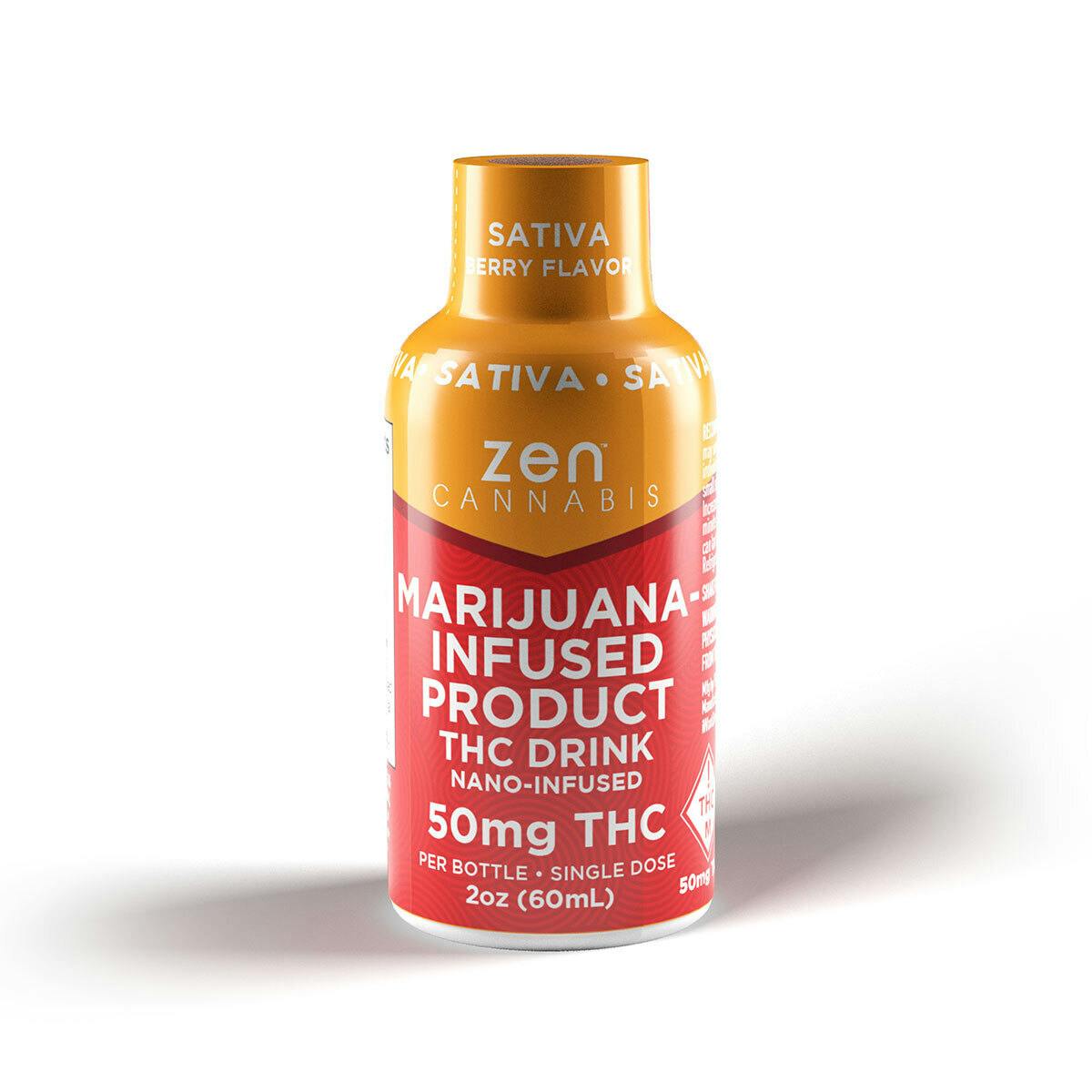 Zen Cannabis Berry Sativa Drink 50mg THC - image 1