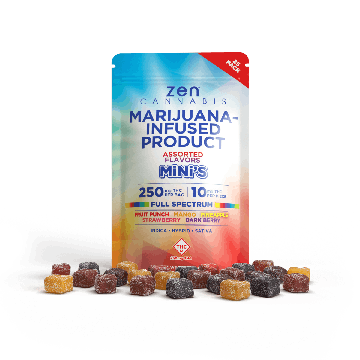 Zen Cannabis Mini’s Gummies (Assorted Flavors) - image 1