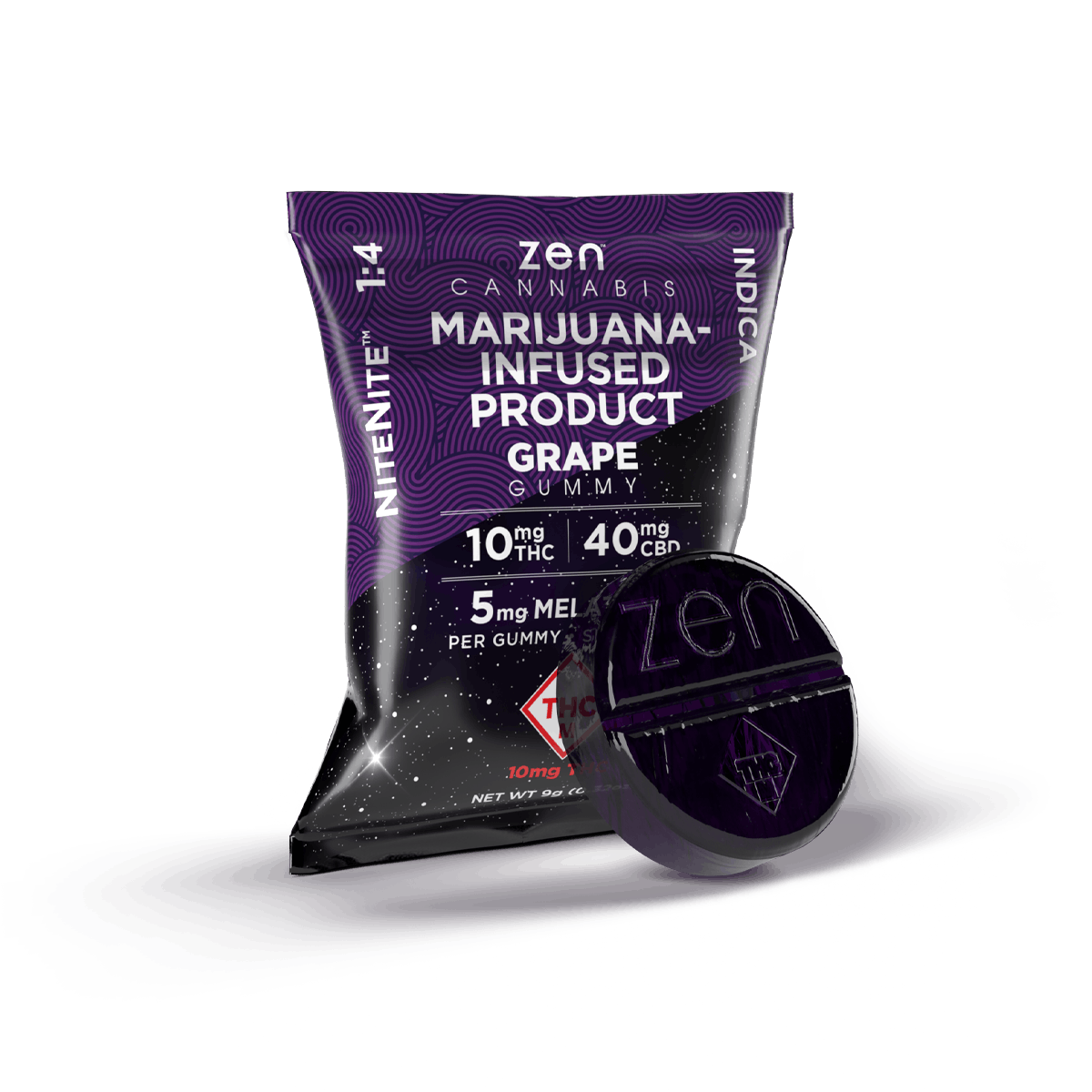 Zen Cannabis Grape NiteNite Single Gummy - image 1