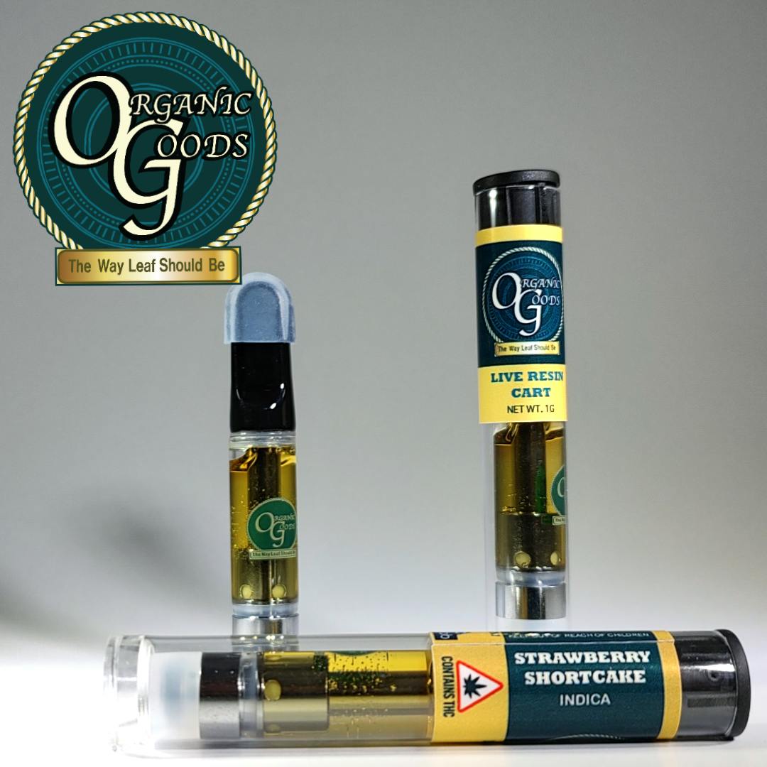 Organic Goods Cartridge Live Resin Strawberry Shortcake 1 G - image 1