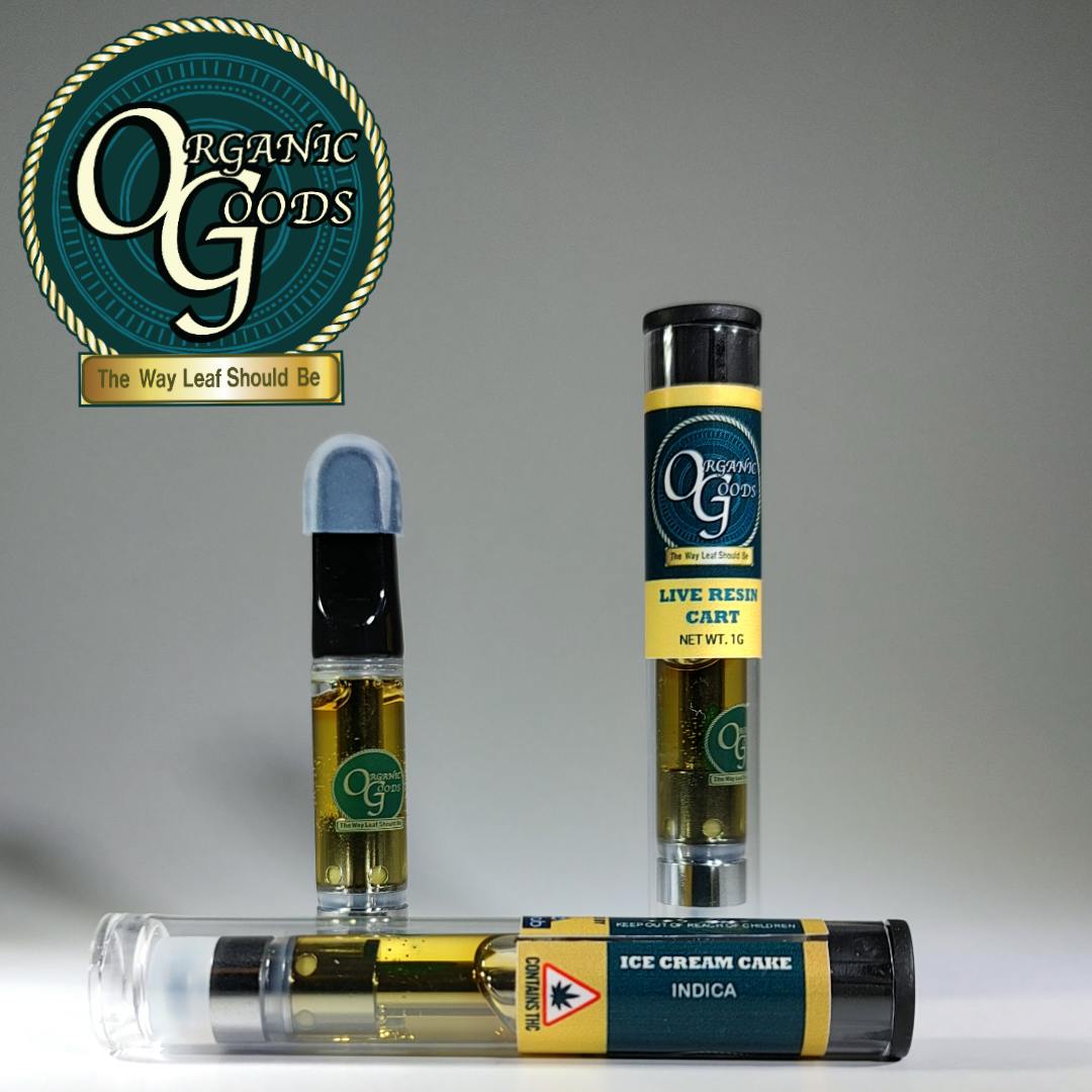 Organic Goods Cartridge Live Resin Ice Cream Cake 1 G - image 1