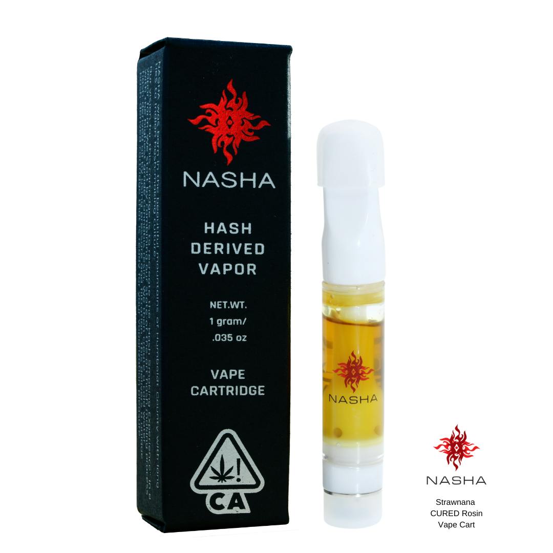 Strawnana Cured Rosin Vape Cart 1g - image 1