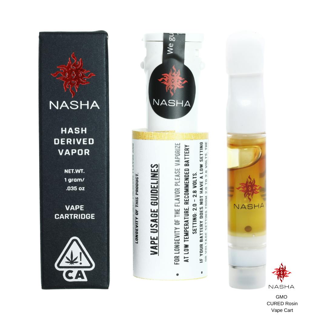GMO Cured Rosin Vape Cart 1g - image 1