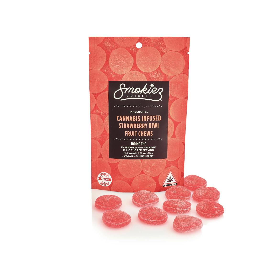 Strawberry Kiwi Fruit Chews - 100mg THC - ME - image 1