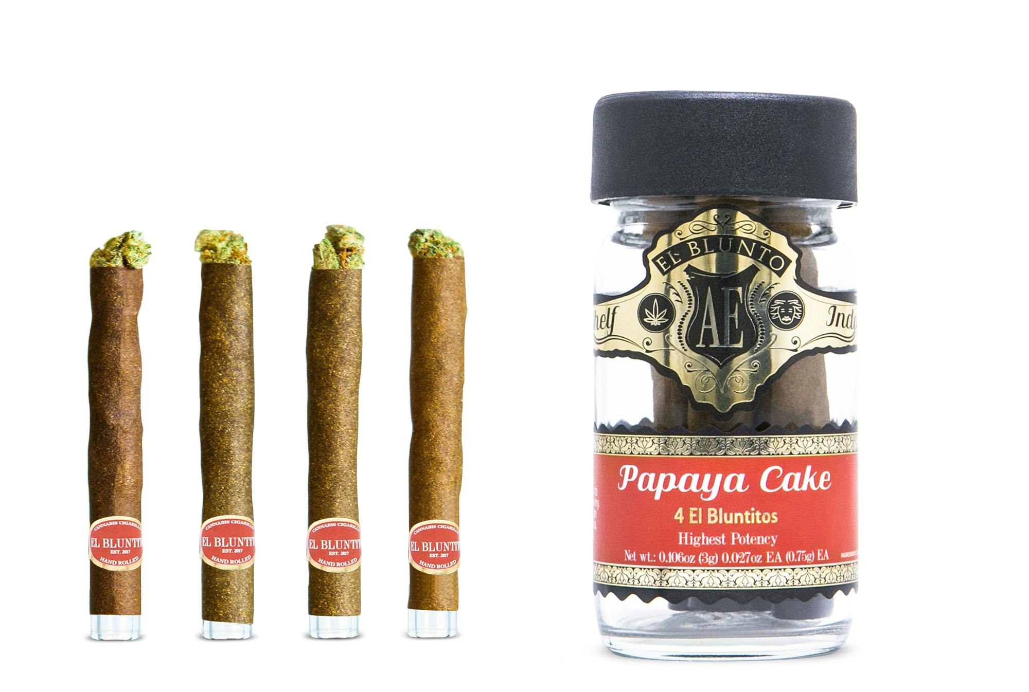 El Bluntito - 4-Pack - Papaya Cake - 4 x .75G [Mini Blunt] - image 1