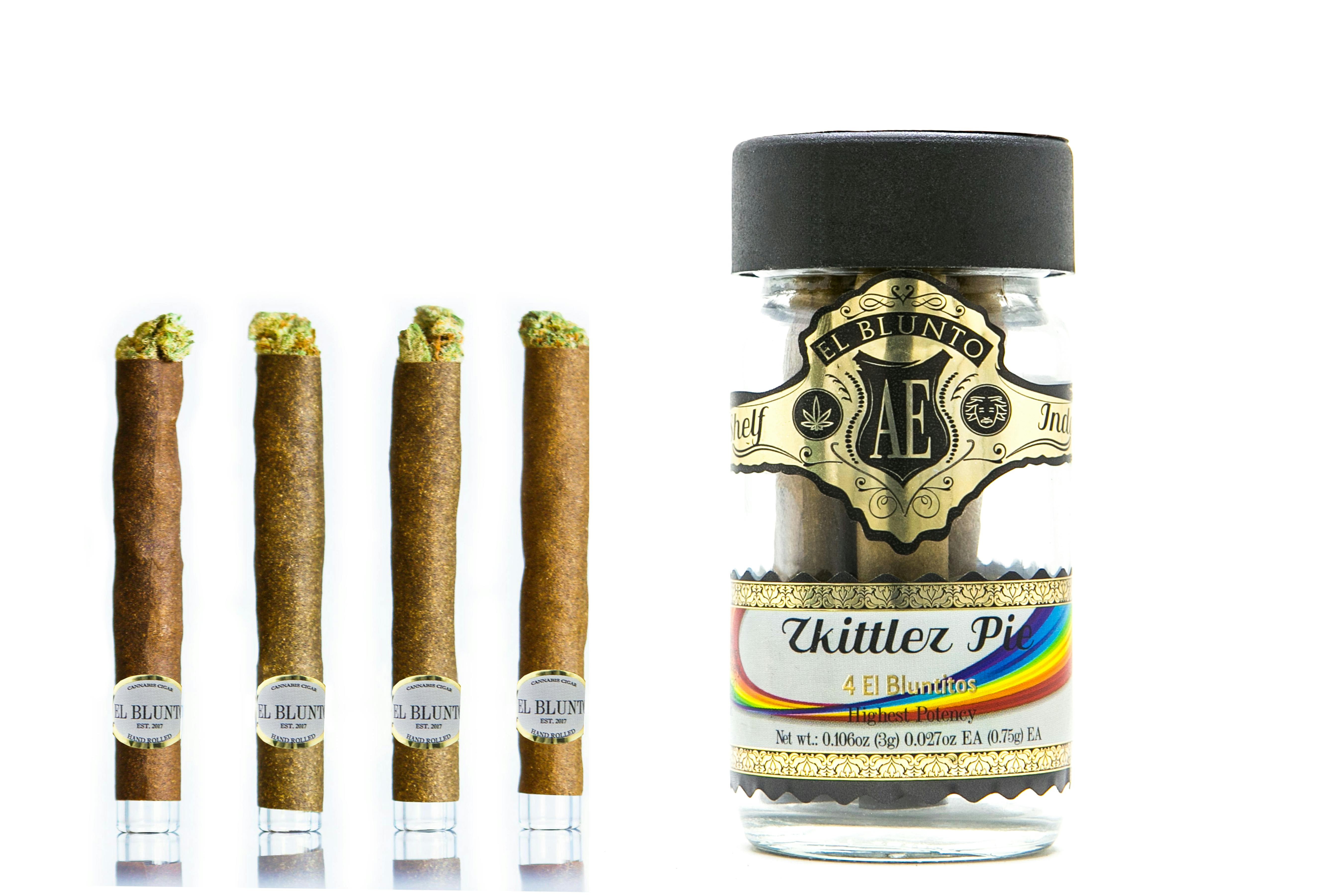 El Bluntito - 4-Pack - Zkittlez Pie - 4 x .75G [Mini Blunt] - image 1