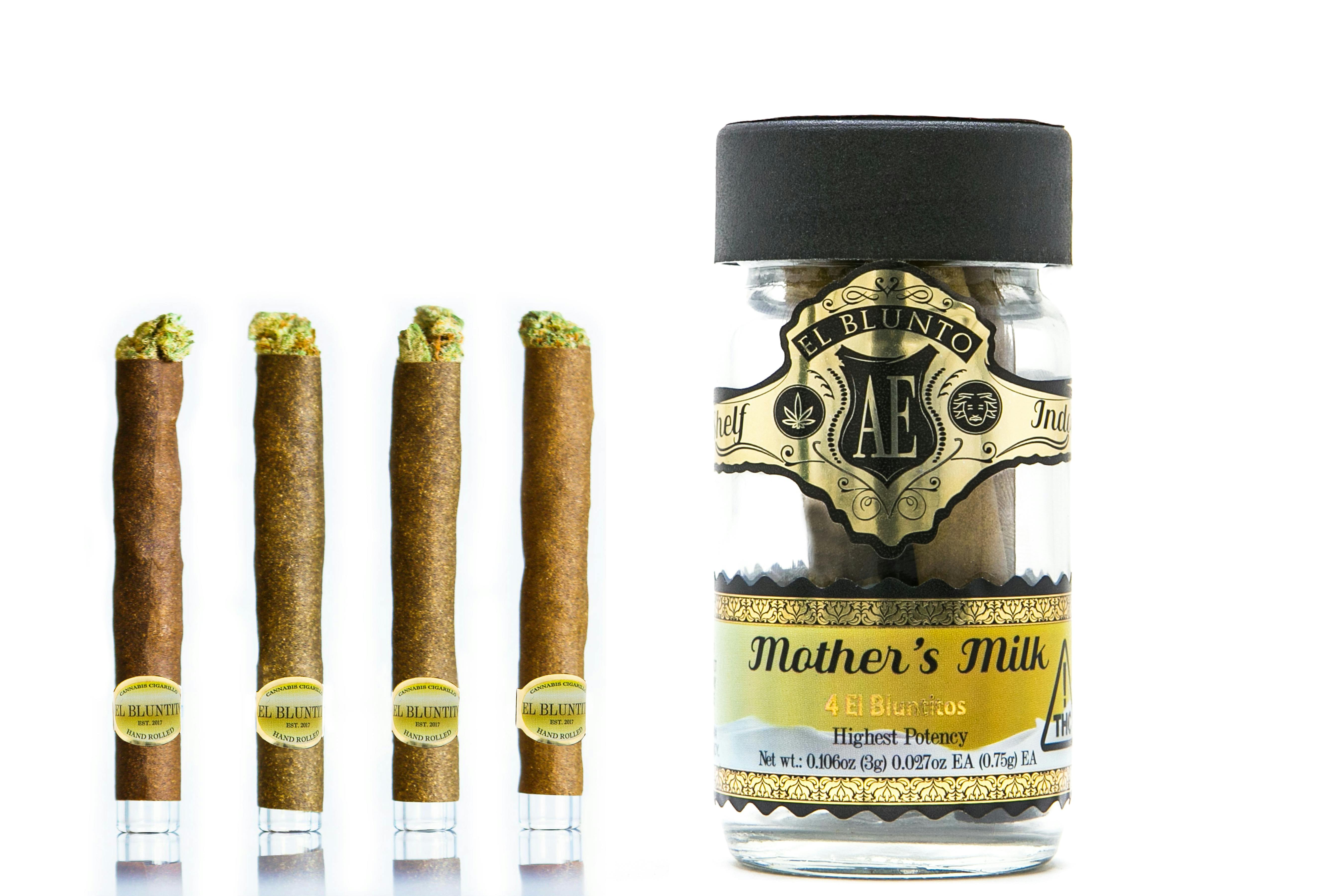El Bluntito - 4-Pack - Mother's Milk - 4 x .75G [Mini Blunt] - image 1
