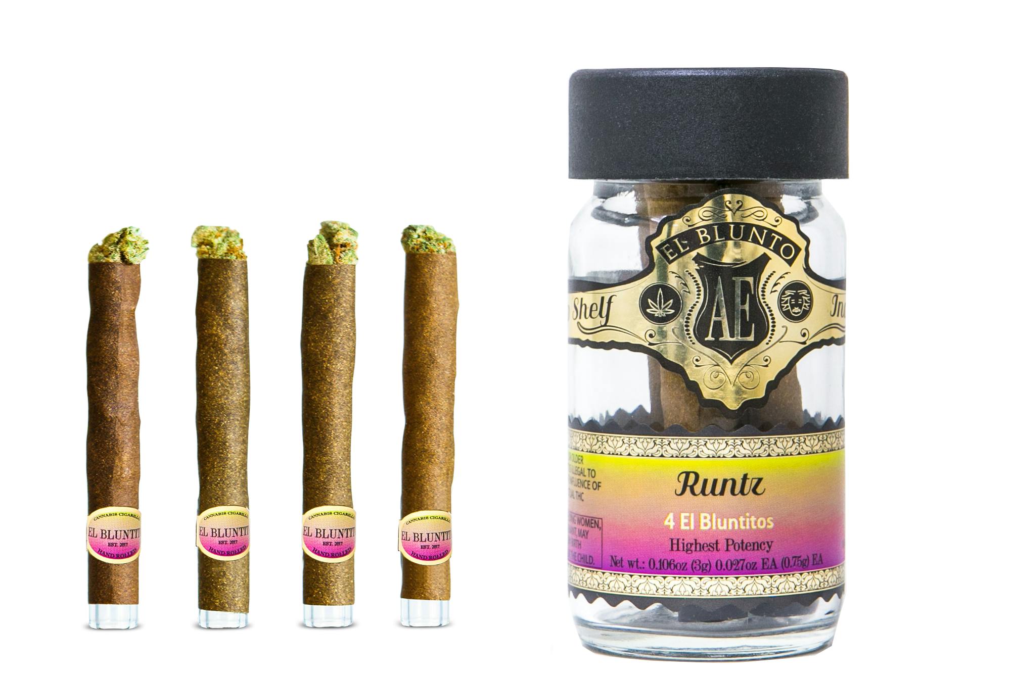 El Bluntito - 4-Pack - Runtz - 4 x .75G [Mini Blunt] - image 1