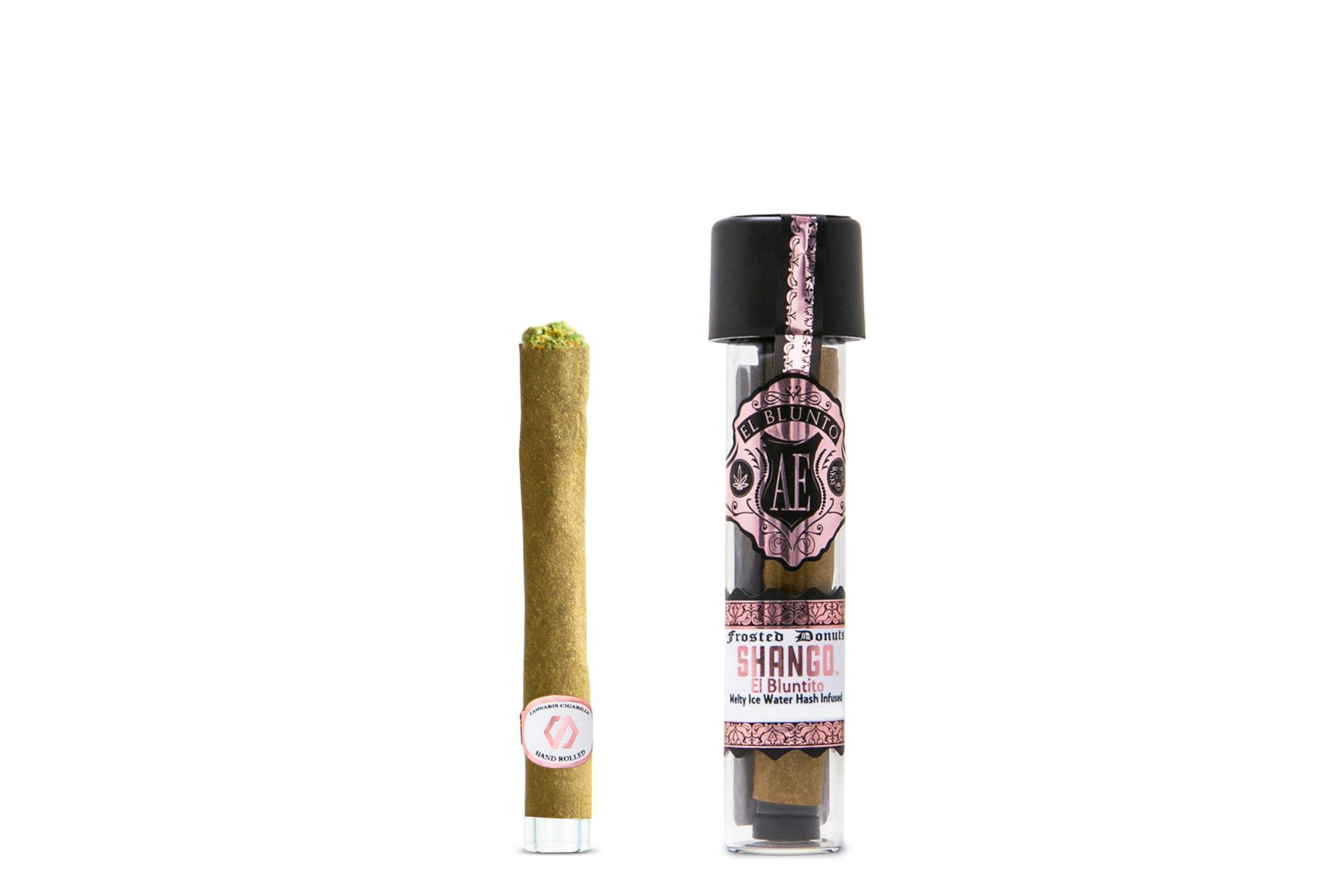 El Bluntito-Frosted Donuts x Shango-Hash Infused-.85G [Mini Blunt] - image 1