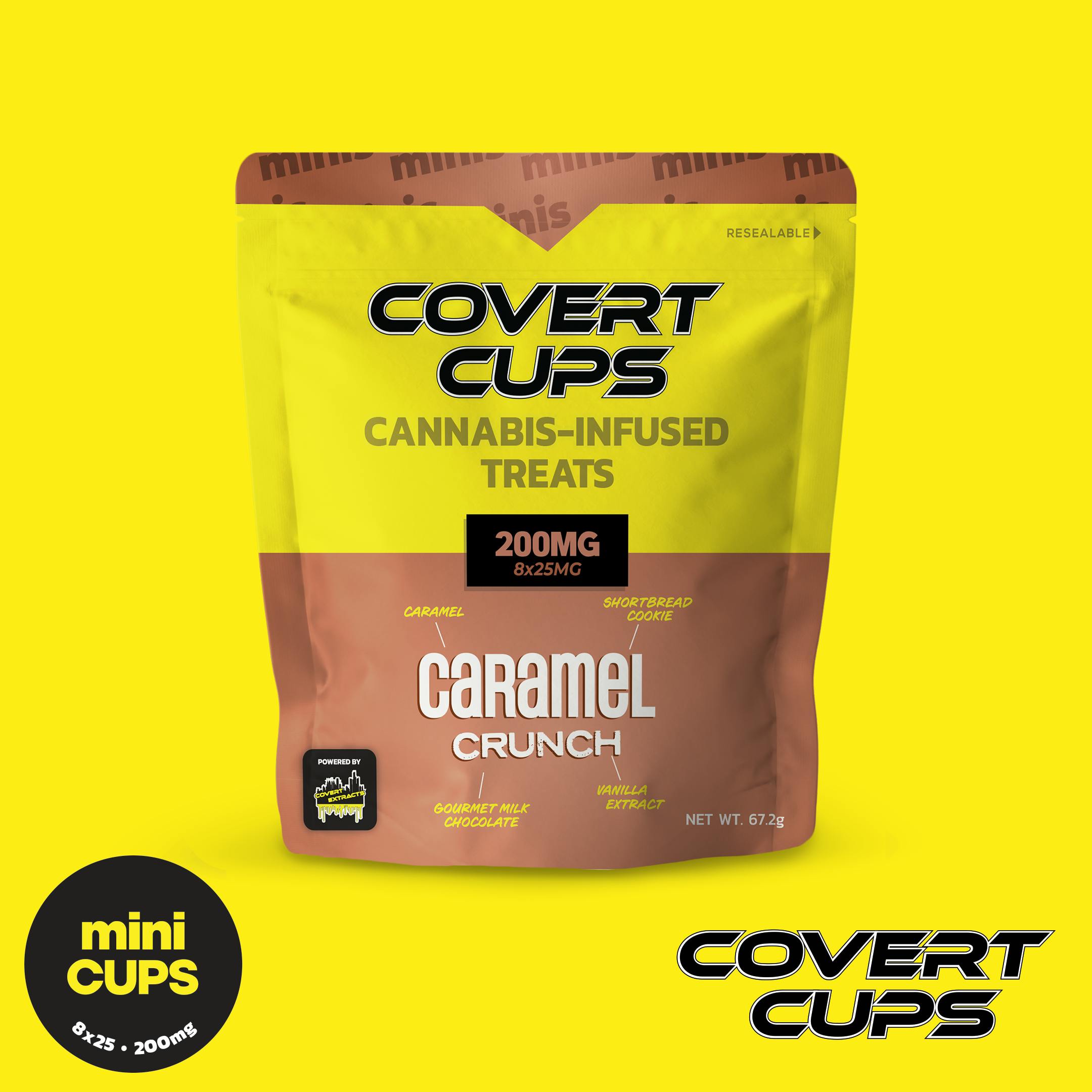 Caramel Crunch - 200MG Chocolate Cups - Covert Cups - MED - image 1