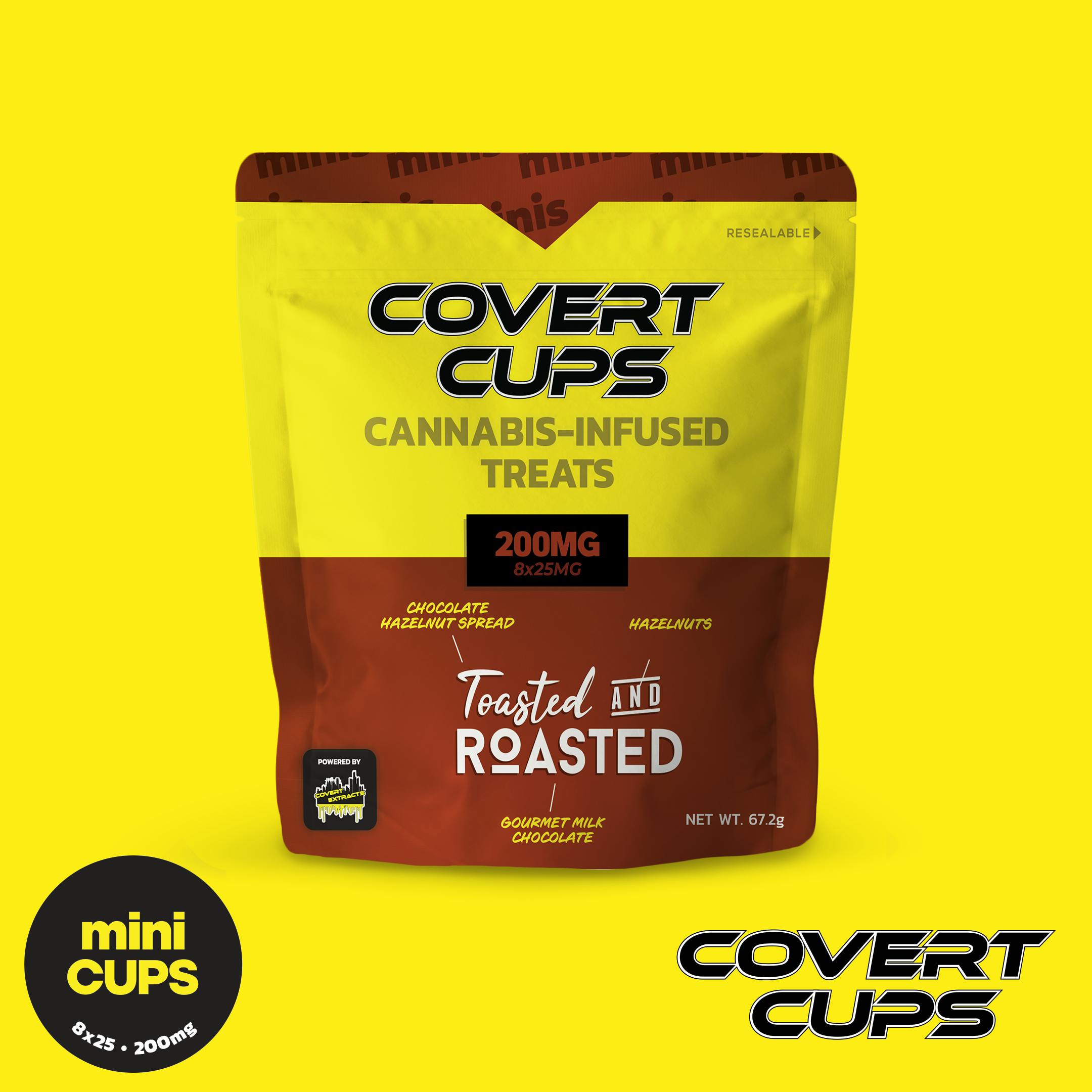 Toasted and Roasted - 200MG Chocolate Cups - Covert Cups - REC - image 1