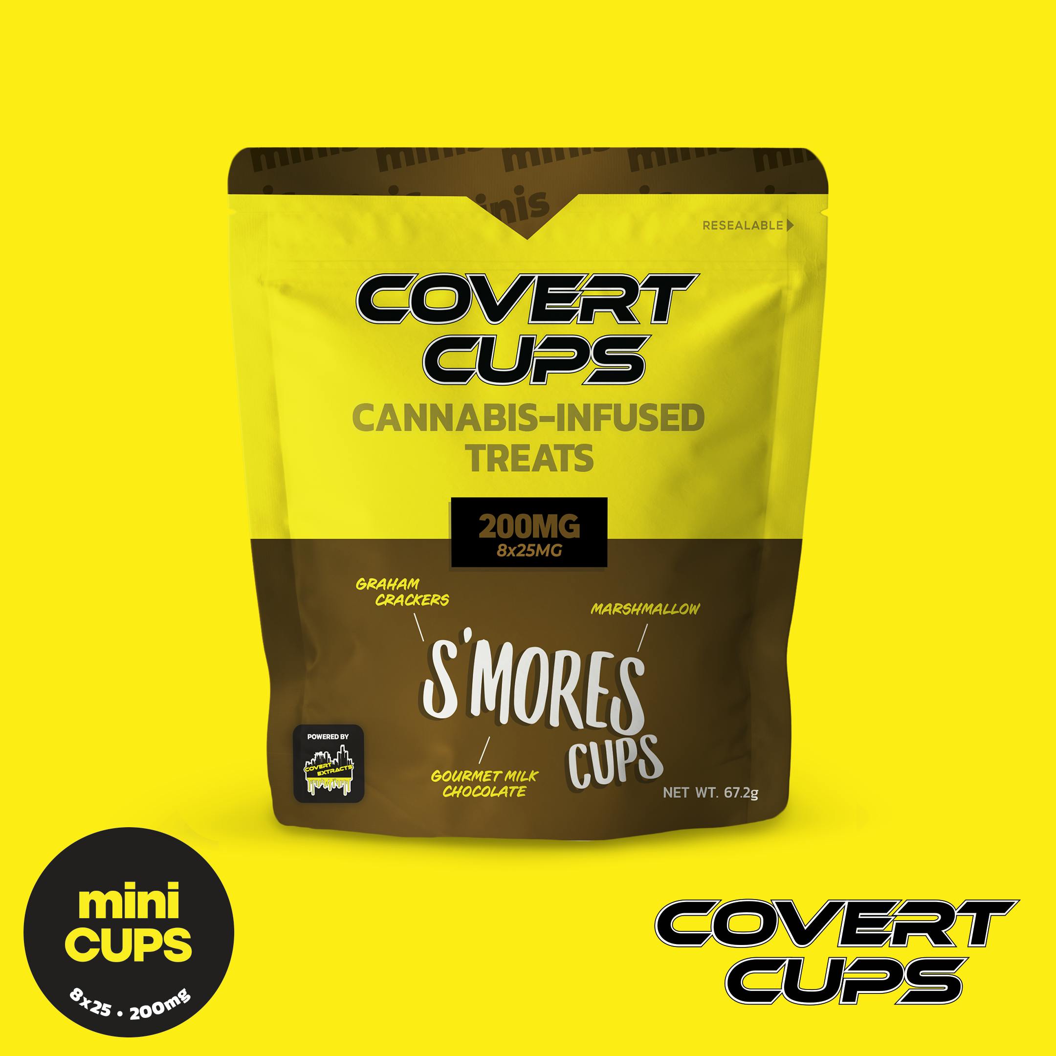S'mores - 200MG Chocolate Cups - Covert Cups | MED - image 1