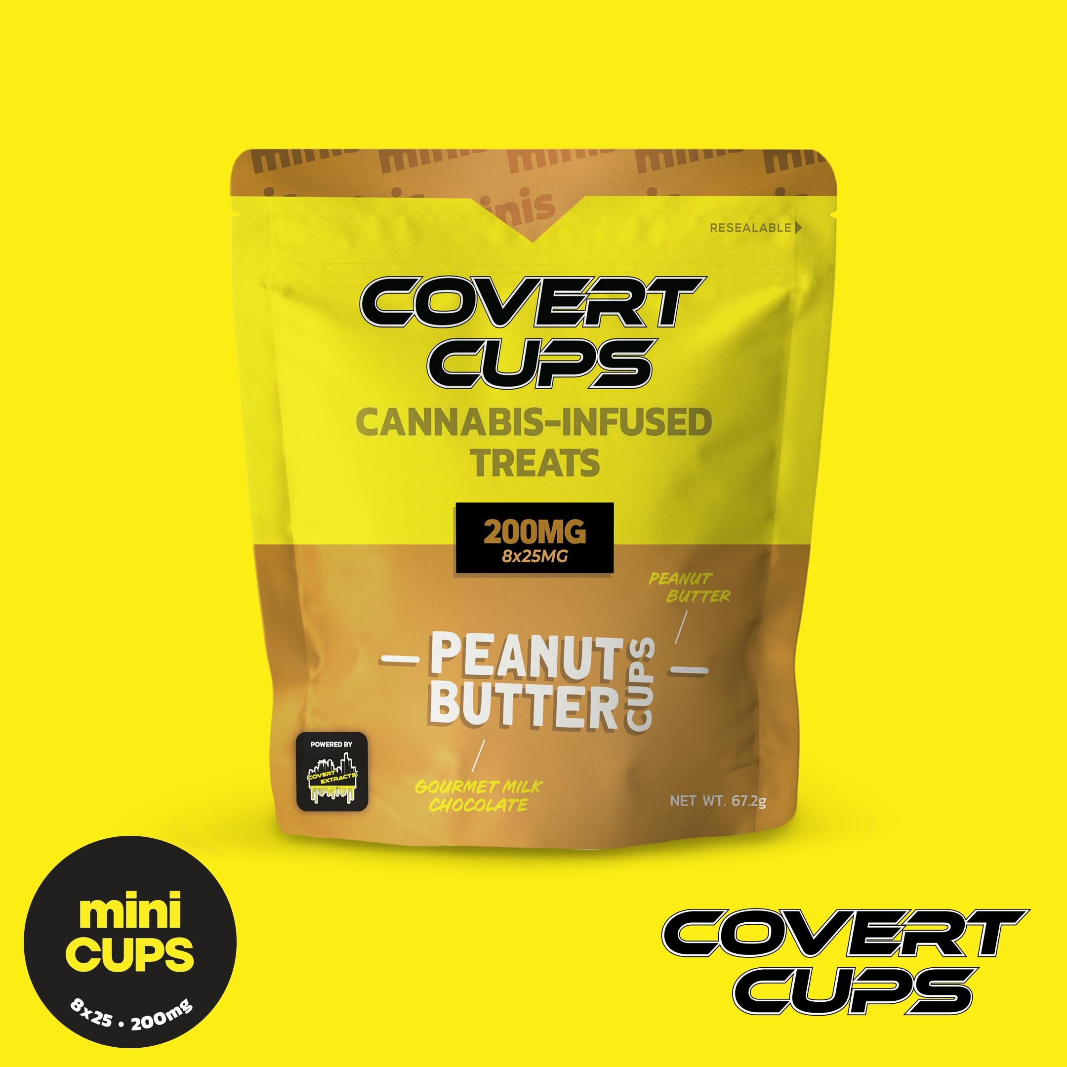 Peanut Butter - 200MG Chocolate Cups - Covert Cups - REC - image 1