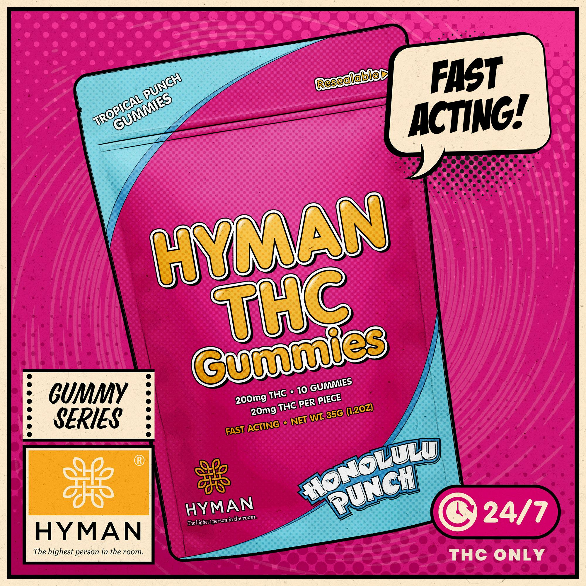 Honolulu Punch | ALL DAY • Fast Acting 200mg Gummies | HYMAN | MED - image 1