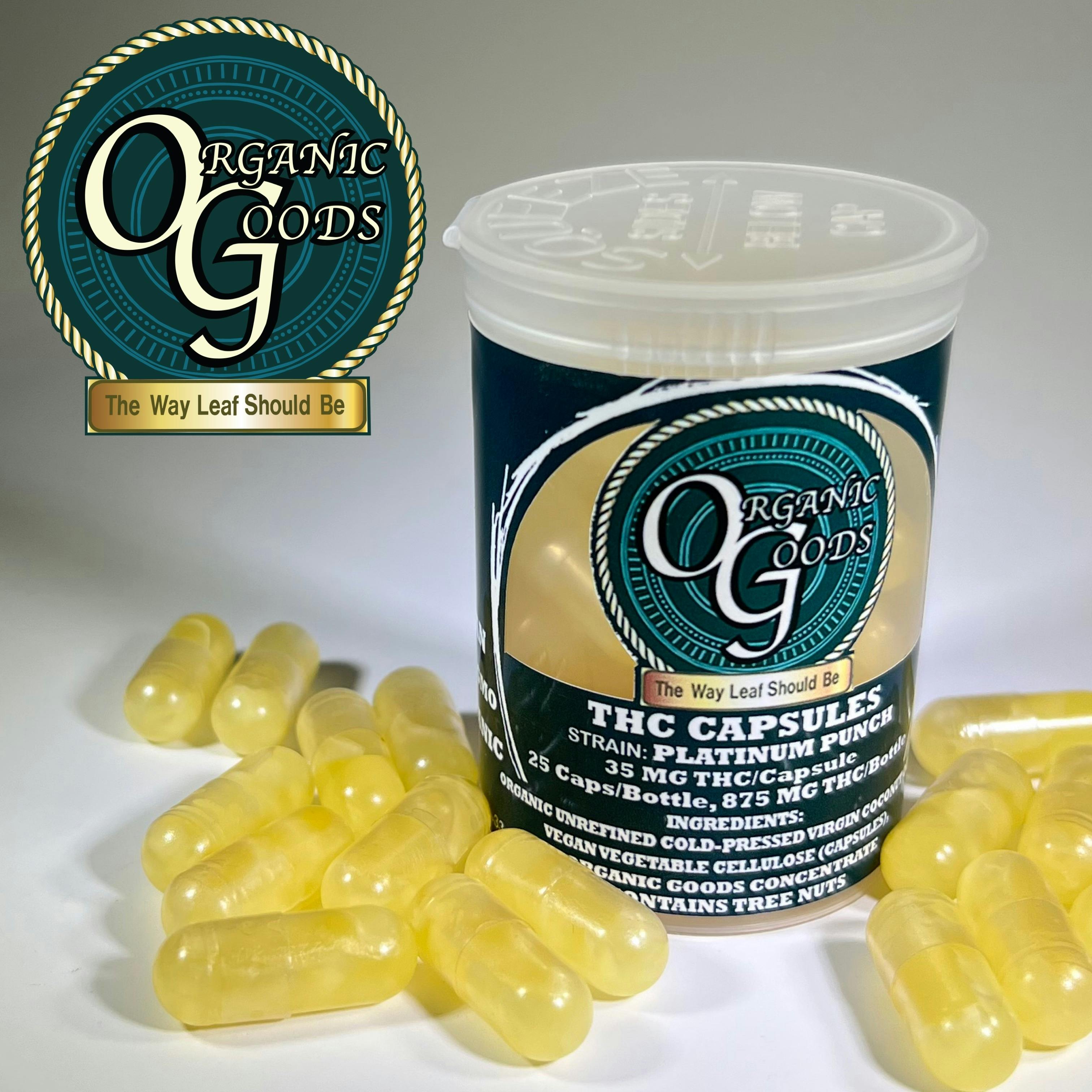 Organic Goods THC Capsules Platinum Punch 875 MG - image 1