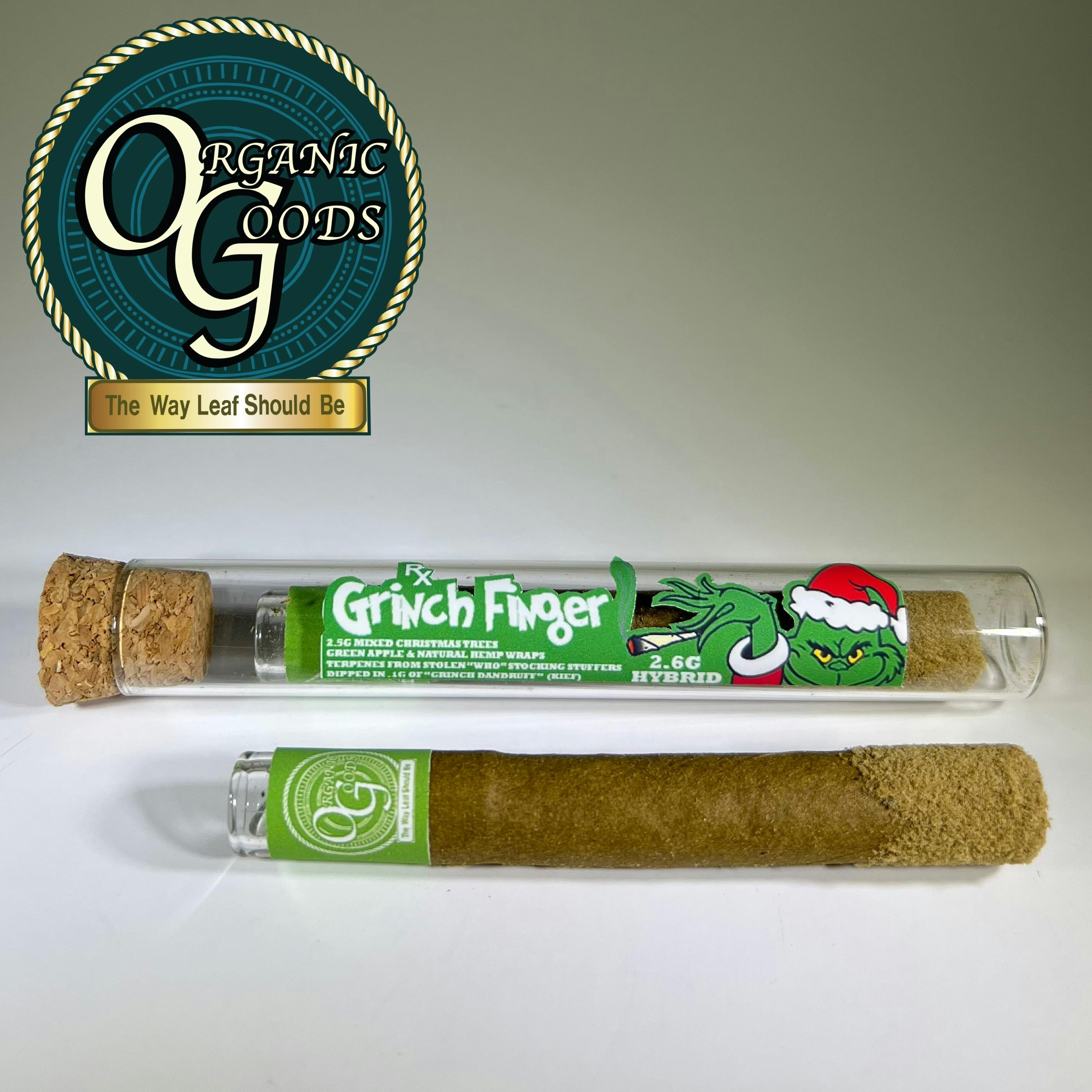 Grinch Finger TF Blunt Dipped in Kief 2.6g - image 2