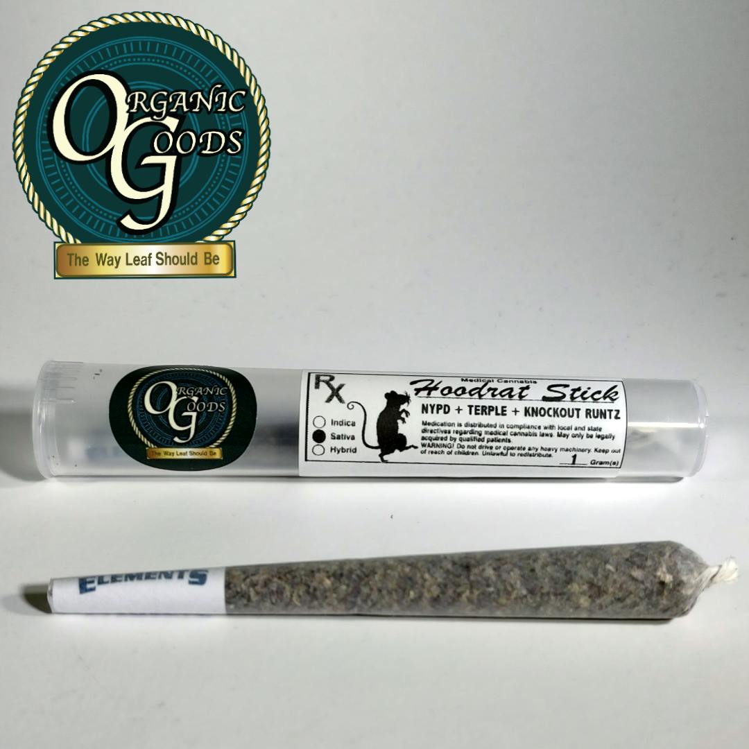 Organic Goods Pre-Roll Hoodrat Stick 1 G - image 1