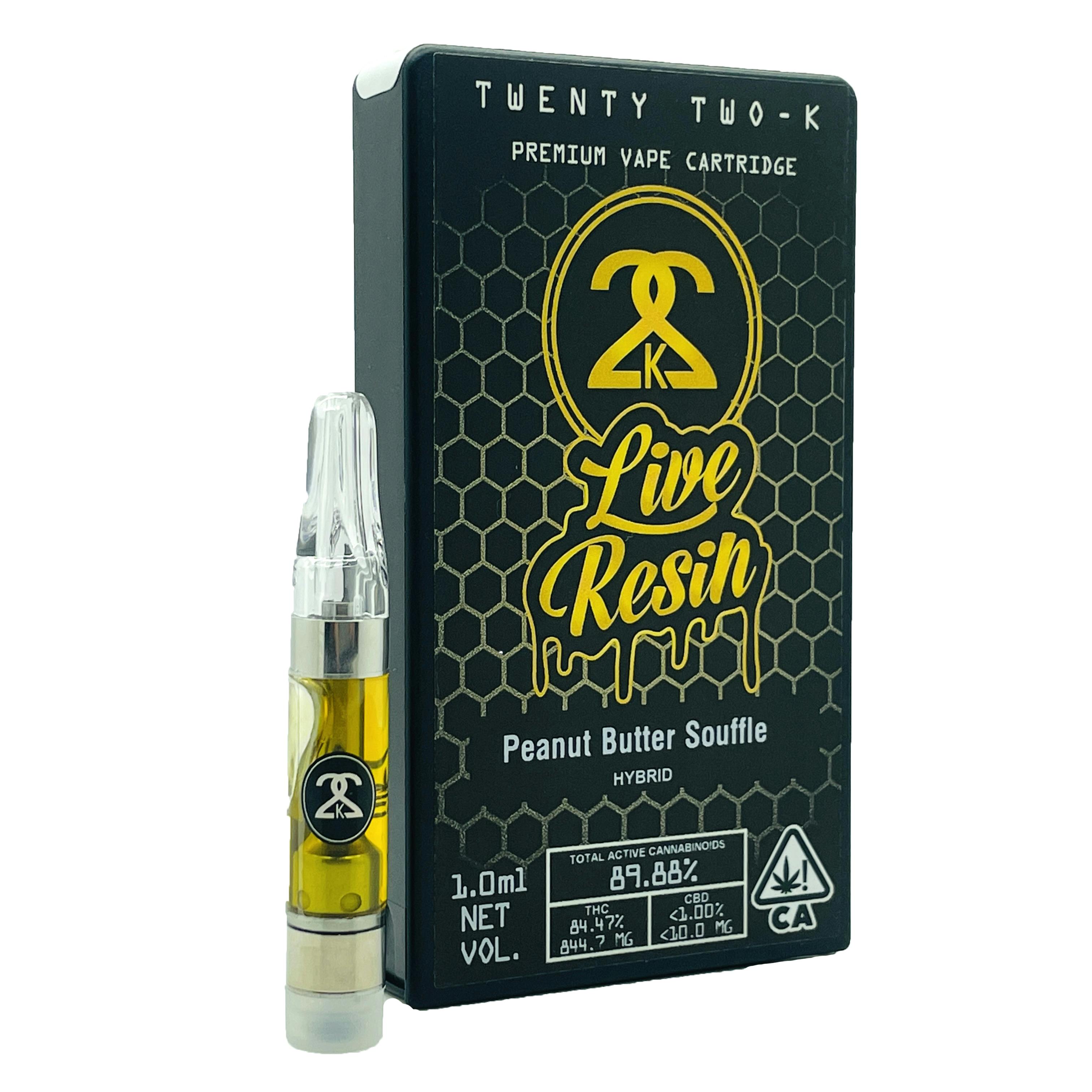 22K - Live Resin - Peanut Butter Soufflé - 1.0ml Cartridge - image 1