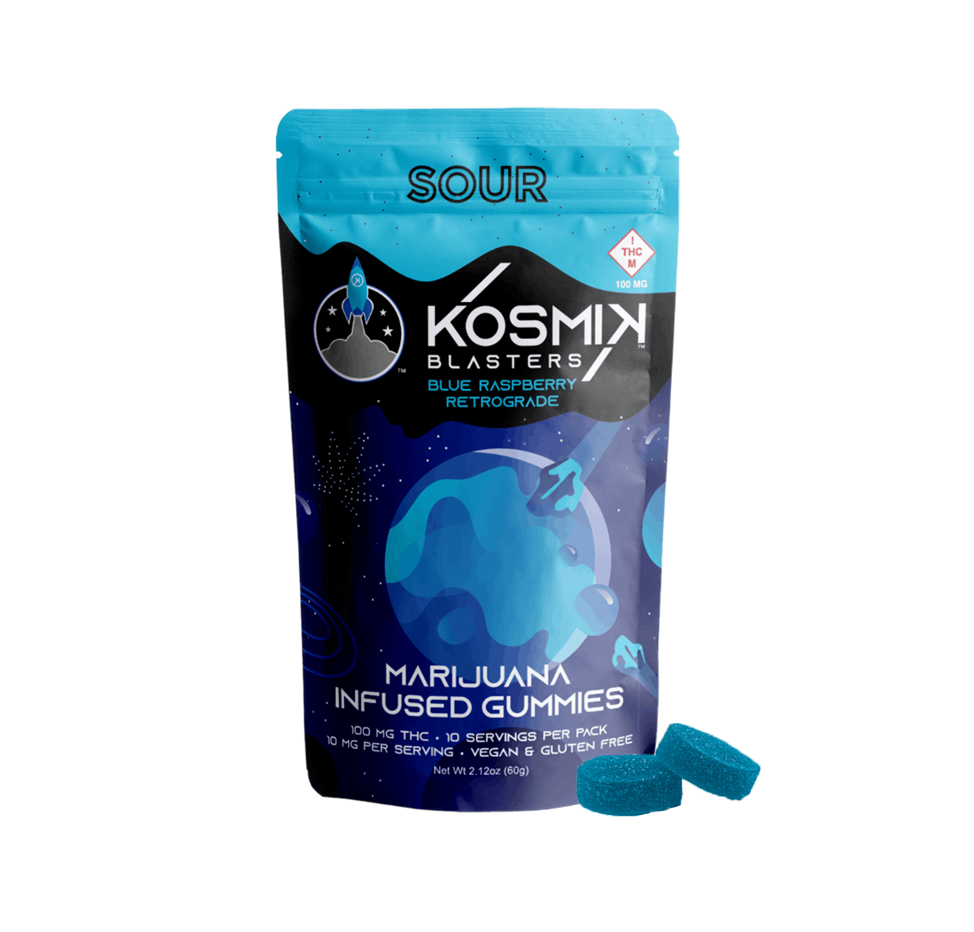 Sour Blaster 100mg - Blue Raspberry Retrograde | MO - image 1
