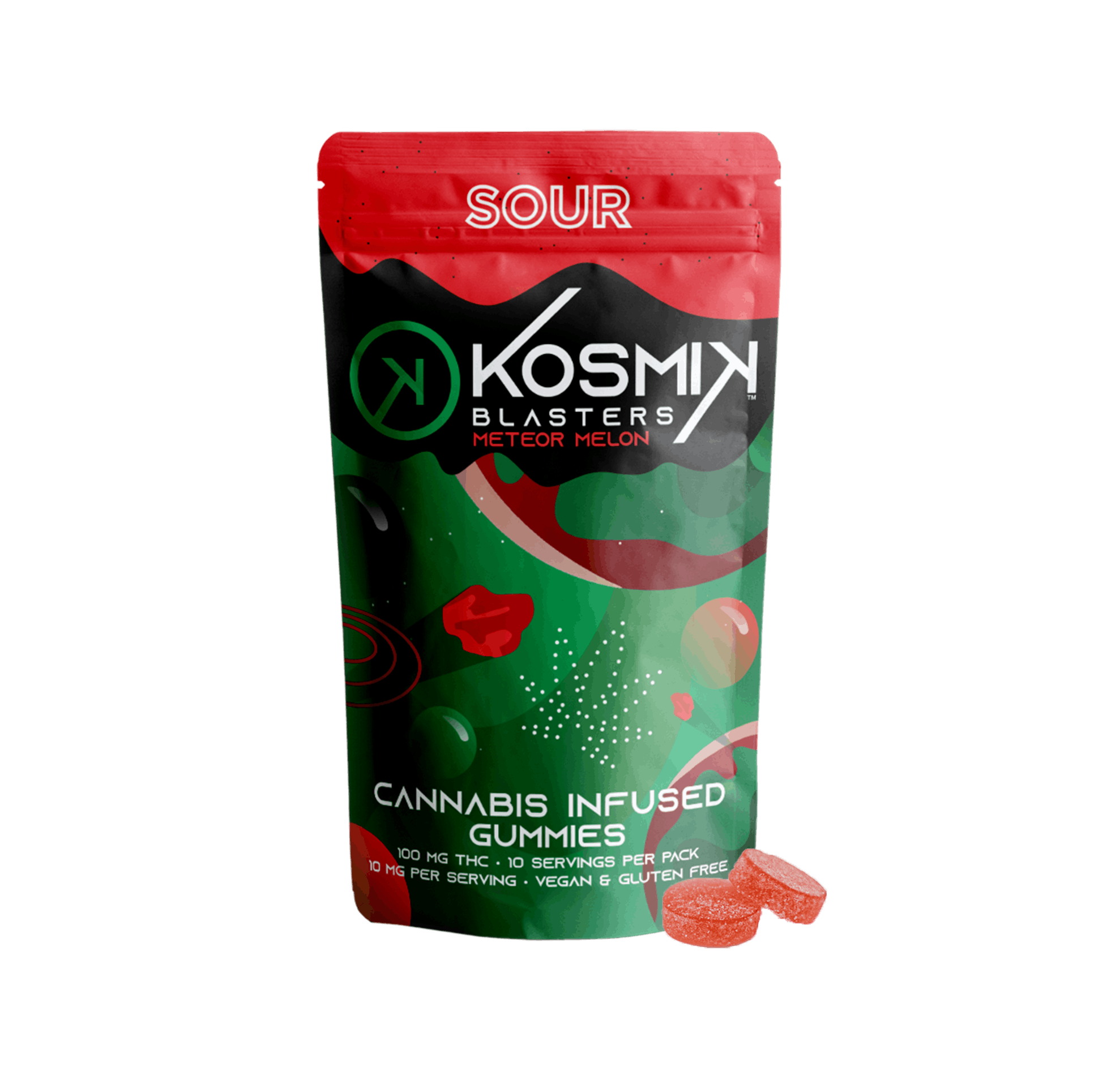 Sour Blaster 100mg - Meteor Melon | MI - image 1