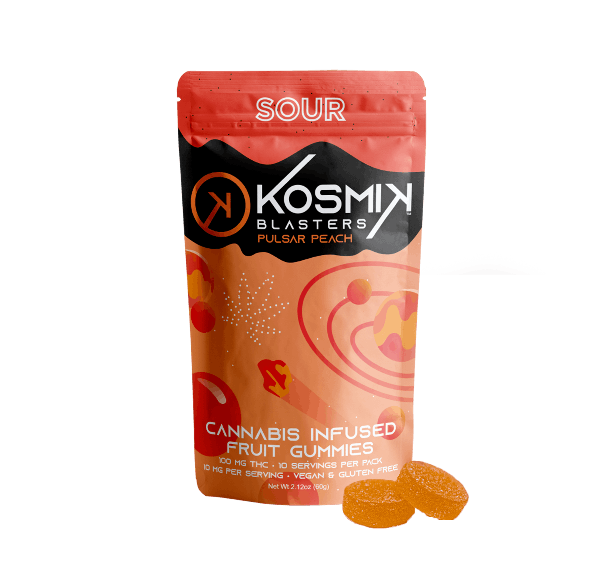 Sour Blaster 100mg - Pulsar Peach | MI - image 1