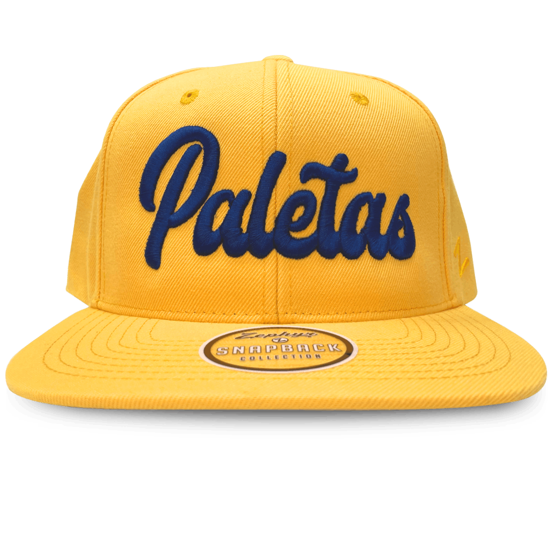 Paletas: Yellow- Snapback Hat (Royal Blue Wordmark) - image 1