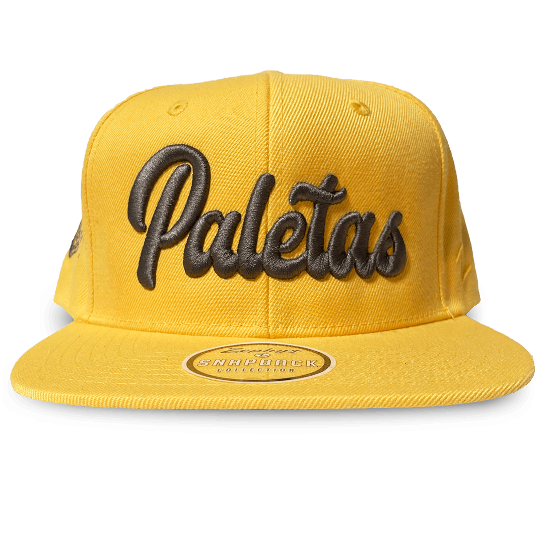 Paletas: Yellow- Snapback Hat (Brown Wordmark) - image 1