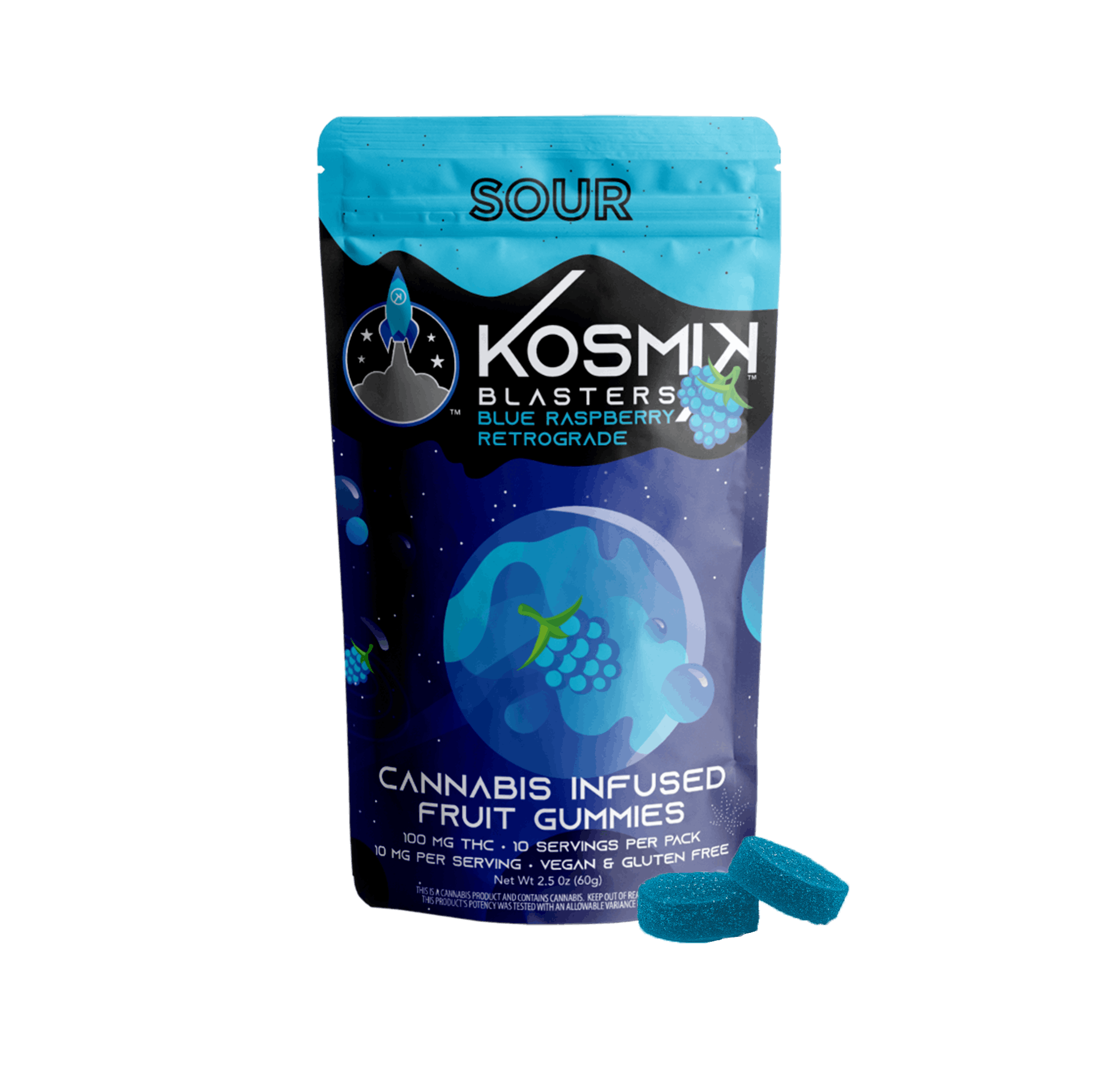 Sour Blaster 100mg - Blue Raspberry Retrograde | NV - image 1