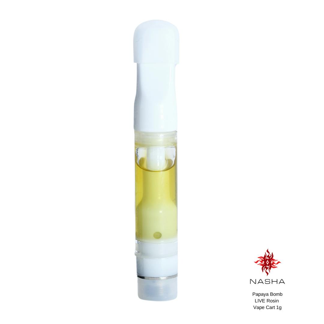 Papaya Bomb Live Rosin Vape Cart 1g - image 2