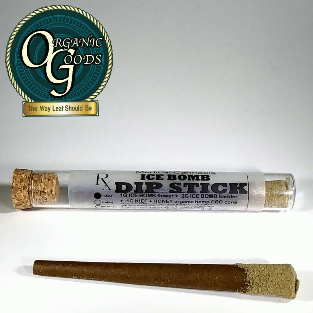 Ice Bomb Dip Stick TF w/ Badder and Kief Pre-Roll 1.3g - image 1