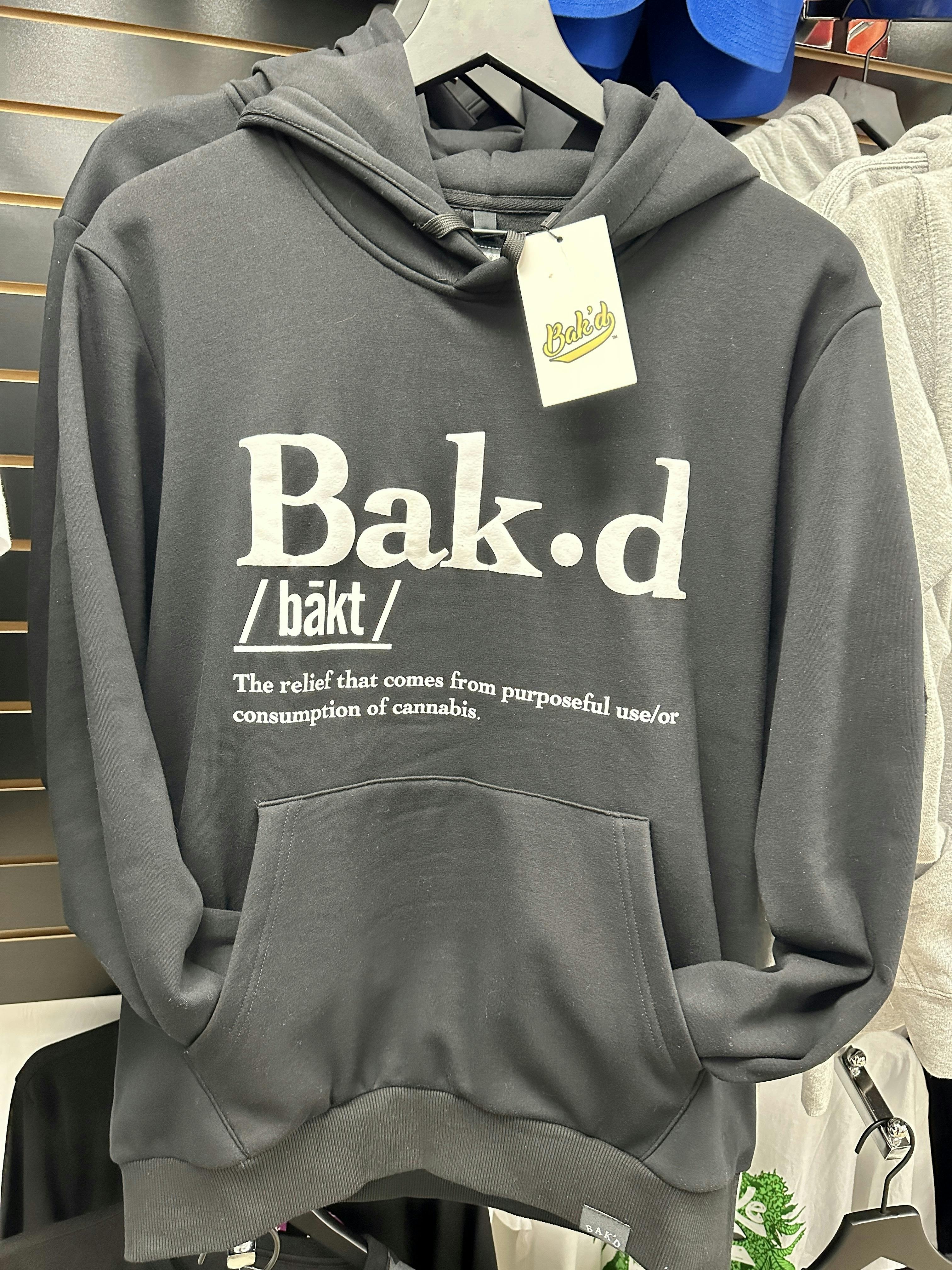 Bak'd Definition & Meaning Hoodie w/ Pocket- Black - image 1