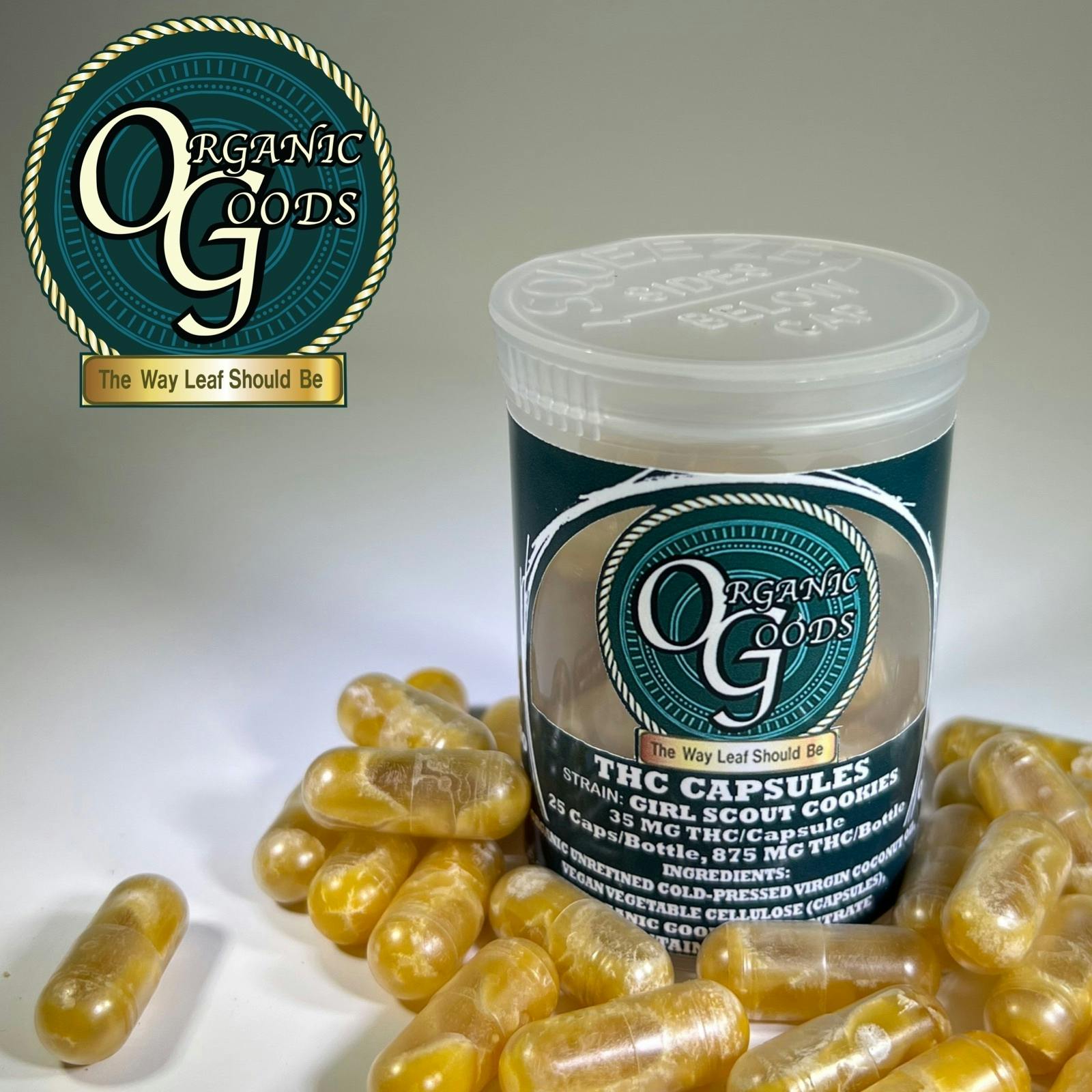 Organic Goods THC Capsules Girl Scout Cookies 875 MG - image 1
