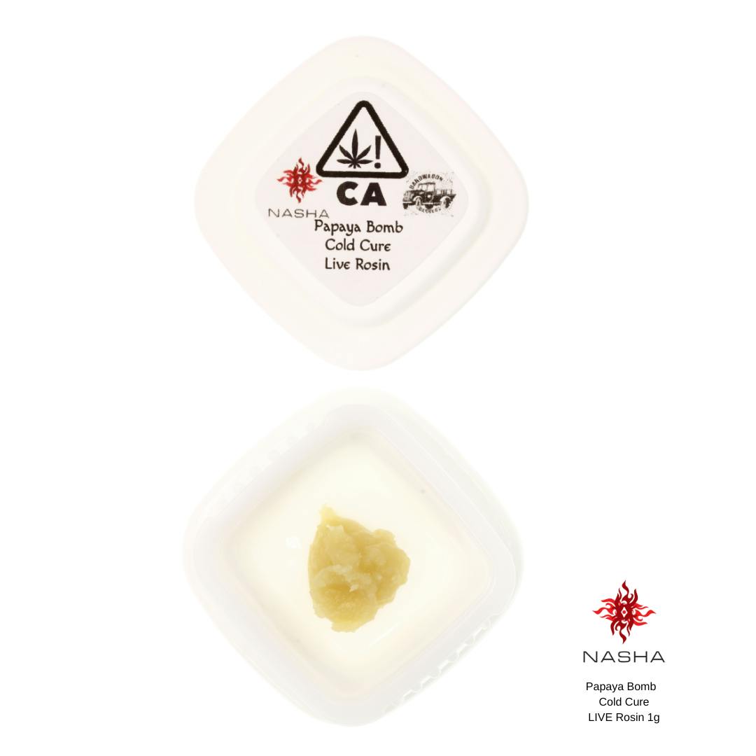 Papaya Bomb Cold Cure Live Rosin 1g (Bandwagon Gardens) - image 2