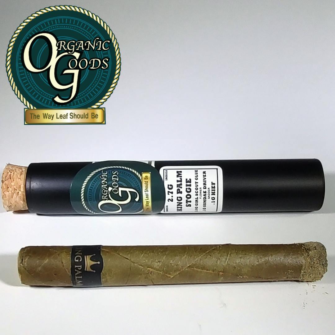 Organic Goods Stogie King Palm w/ Badder & Kief Girl Scout Glue 2.7 G - image 1