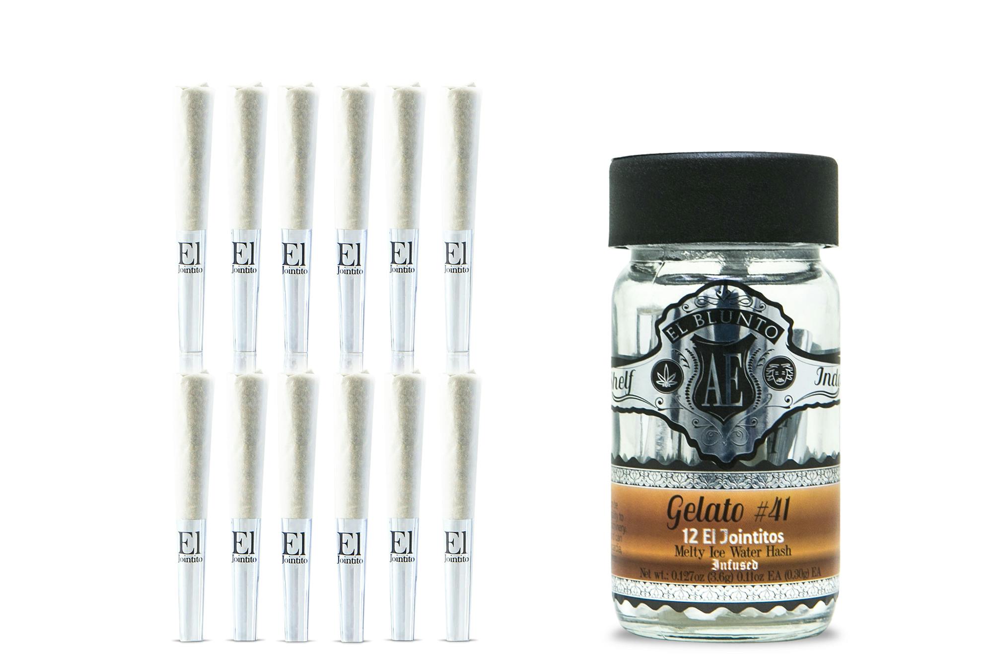 El Jointito - 12 Pack - Gelato 41 - Hash Infused - 12 x .3G [Mini Joints] - image 1