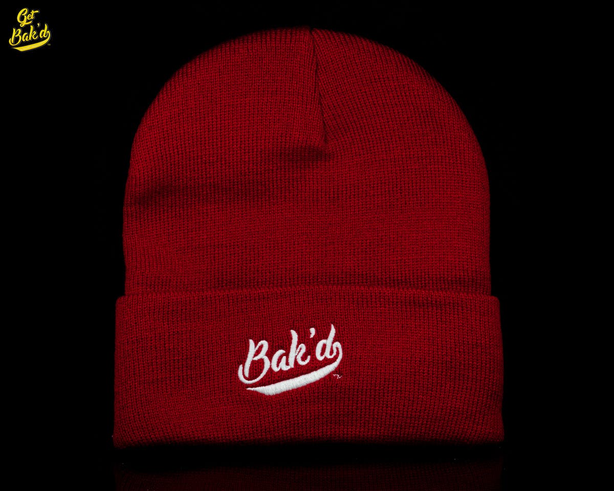 Bak'd Classic Beanie (Maroon) - image 1