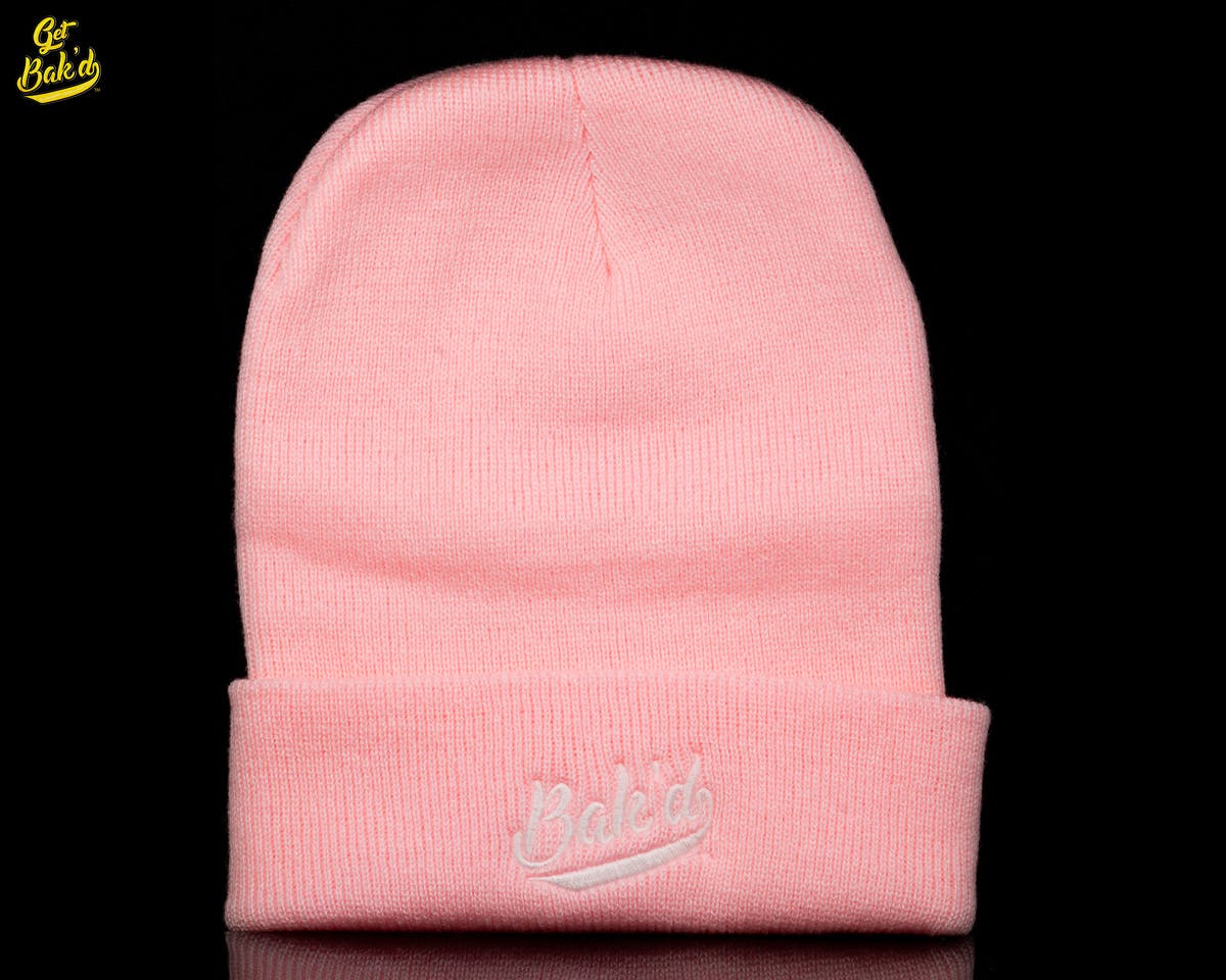 Bak'd Classic Beanie (Heather Pink) - image 1