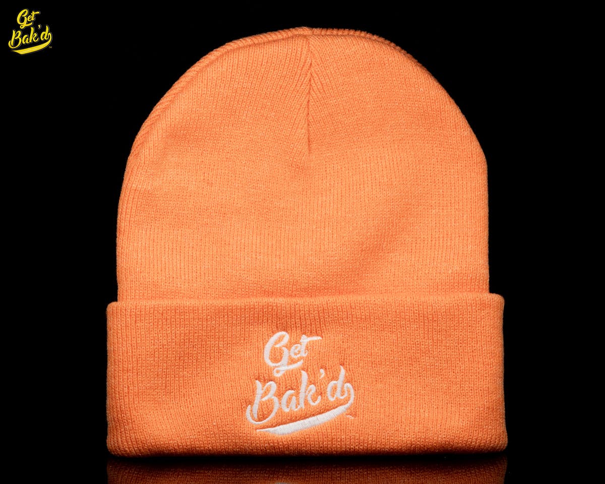Get Bak'd Classic Beanie (Heather Orange) - image 1