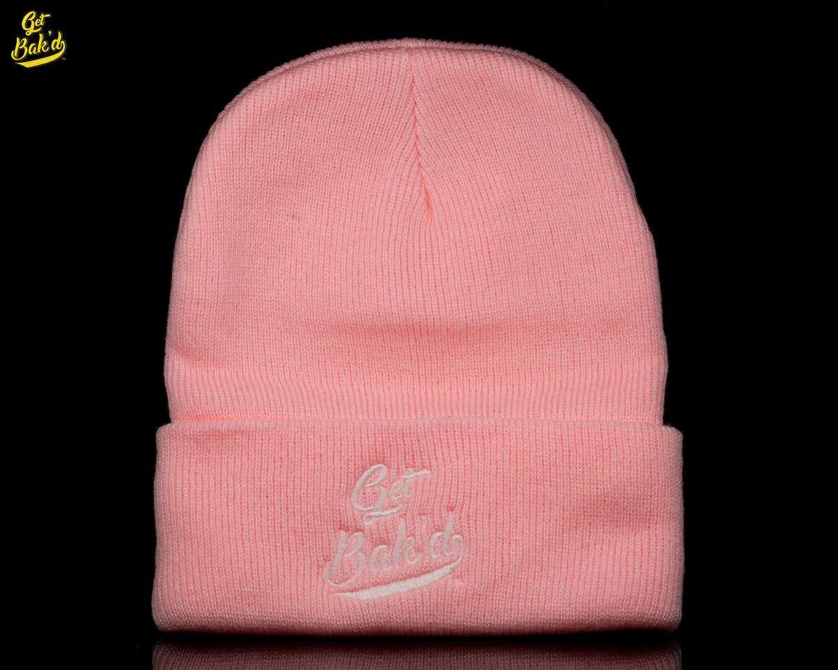 Get Bak'd Classic Beanie (Heather Pink) - image 1