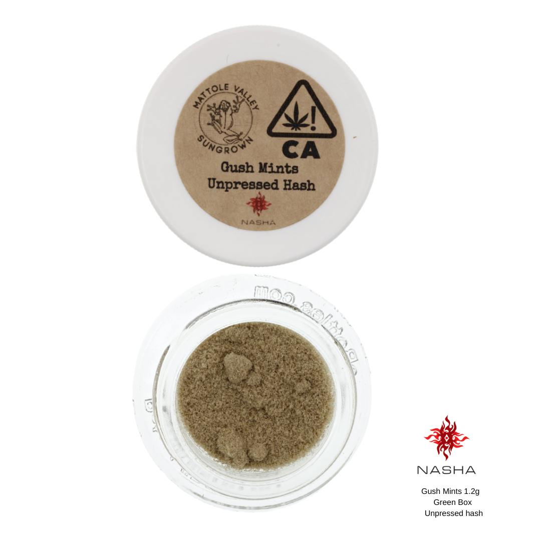 Gush Mints 1.2 g Green Unpressed Hash (Mattole Valley) - image 2