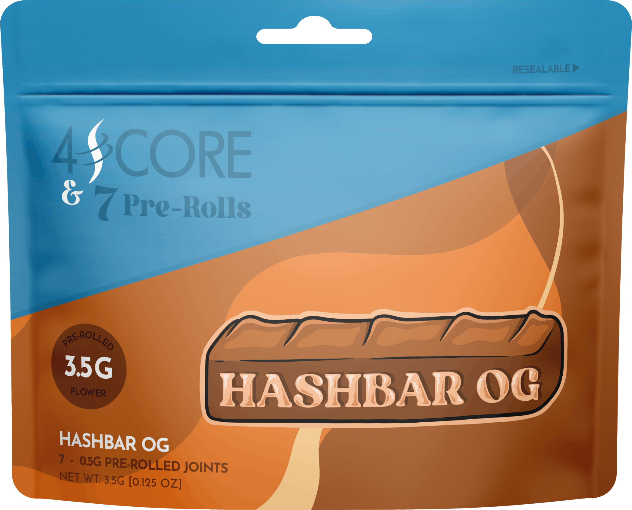 4SCORE & 7 Pre-Rolls - Hashbar OG - image 1