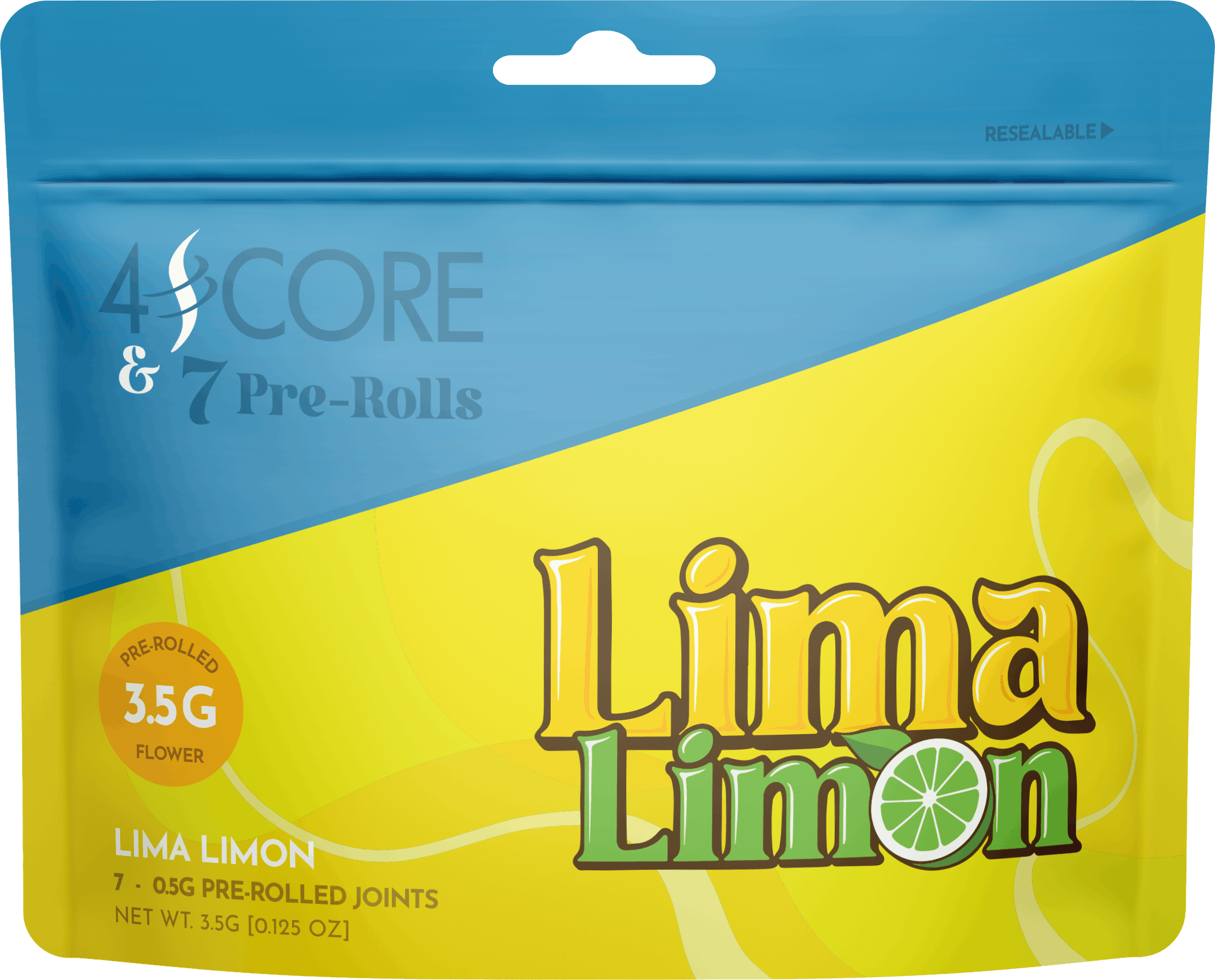 4SCORE & 7 Pre-Rolls - Lima Limon - image 1