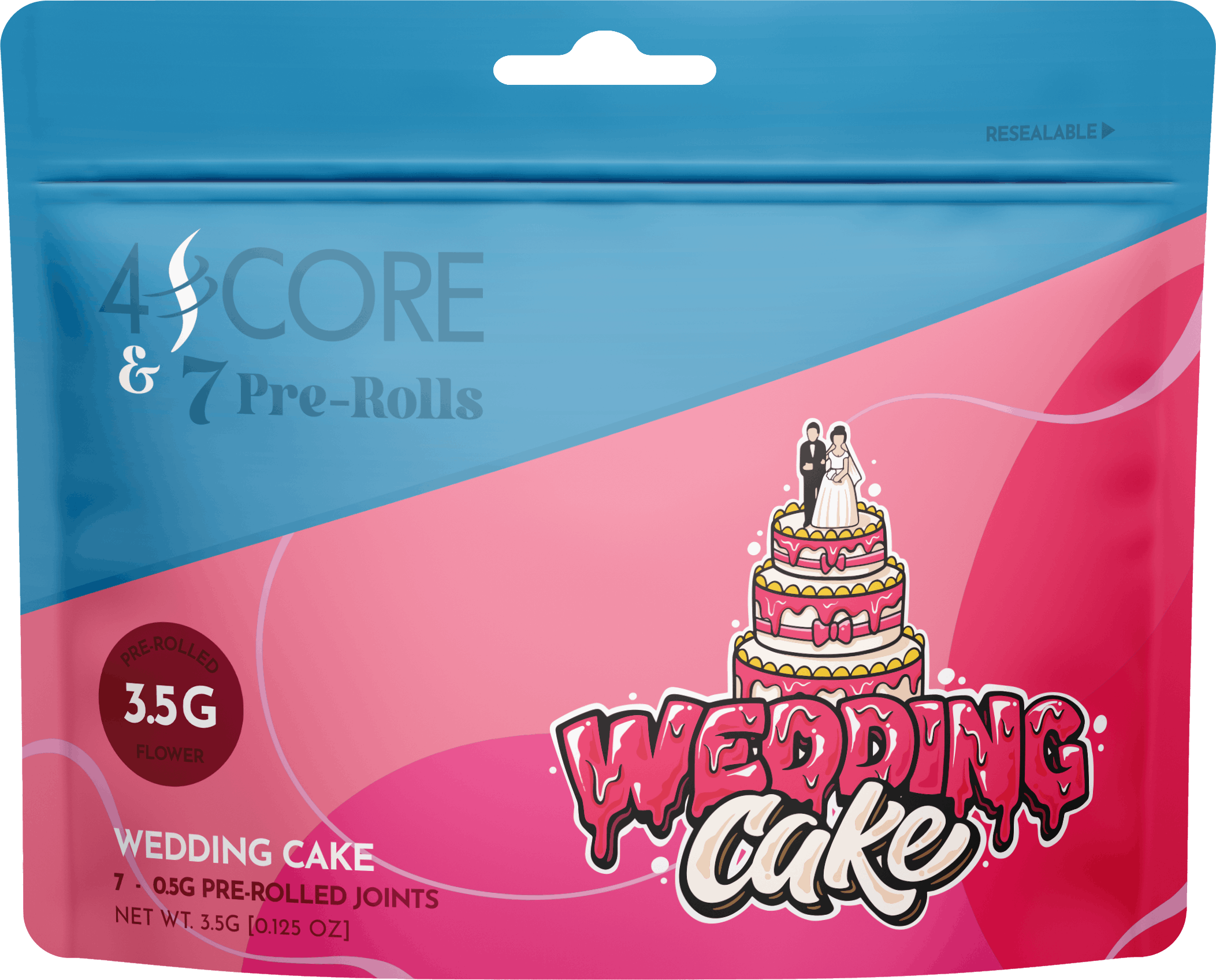 4SCORE & 7 Pre-Rolls - Wedding Cake - image 1