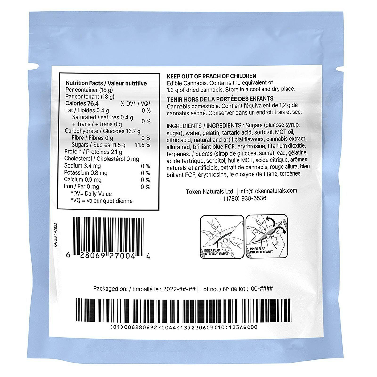 CBZ™ CBN/CBD Pomegranate Berry Gummy Drop 4-Pack (10mg CBN/20mg CBD each) - image 2