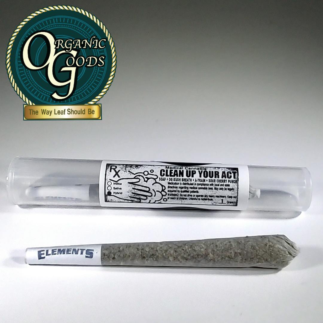 Organic Goods Pre-Roll Clean Up Your Act 1 G - image 1